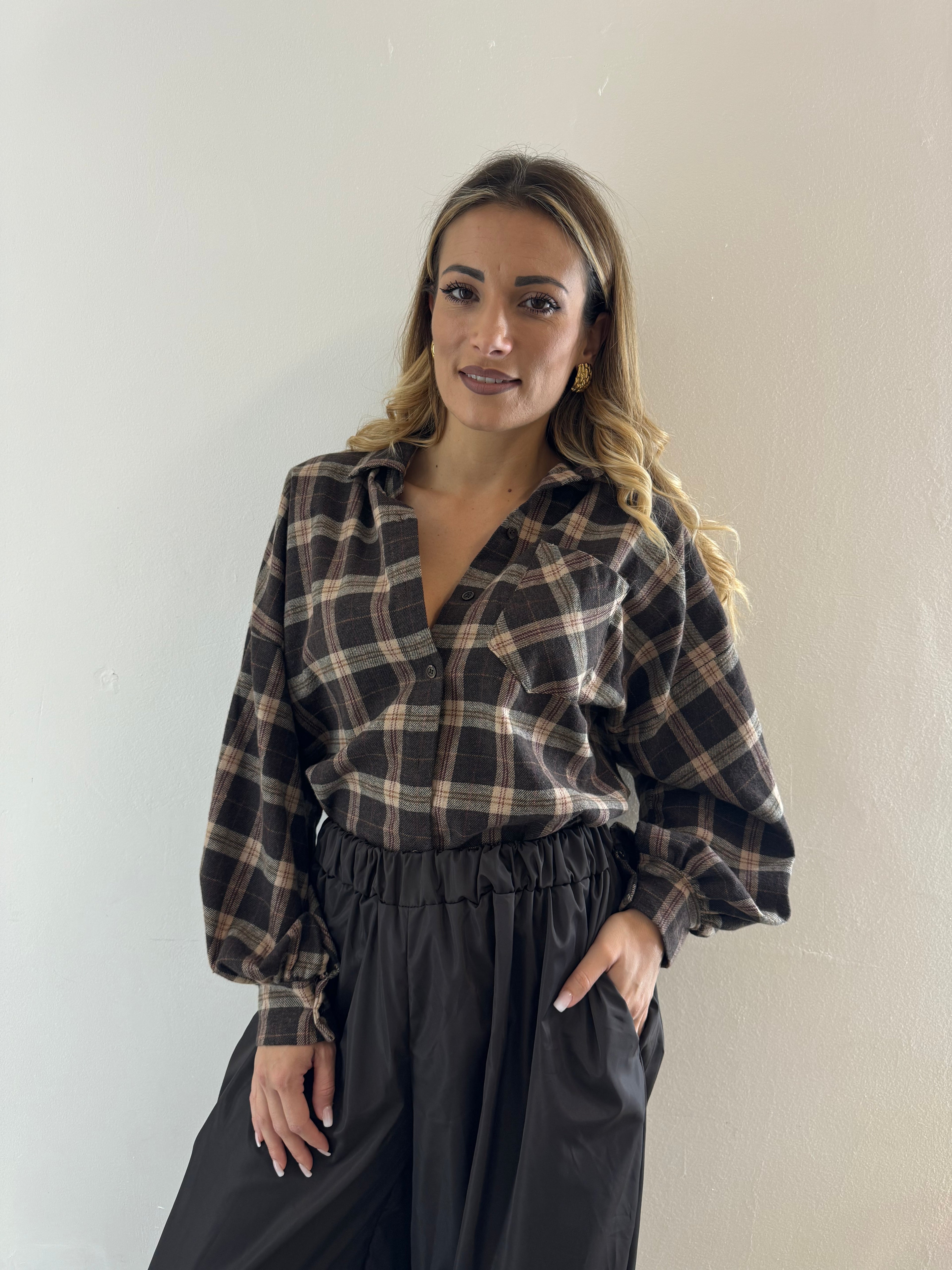 Camicia Over Cioccolato