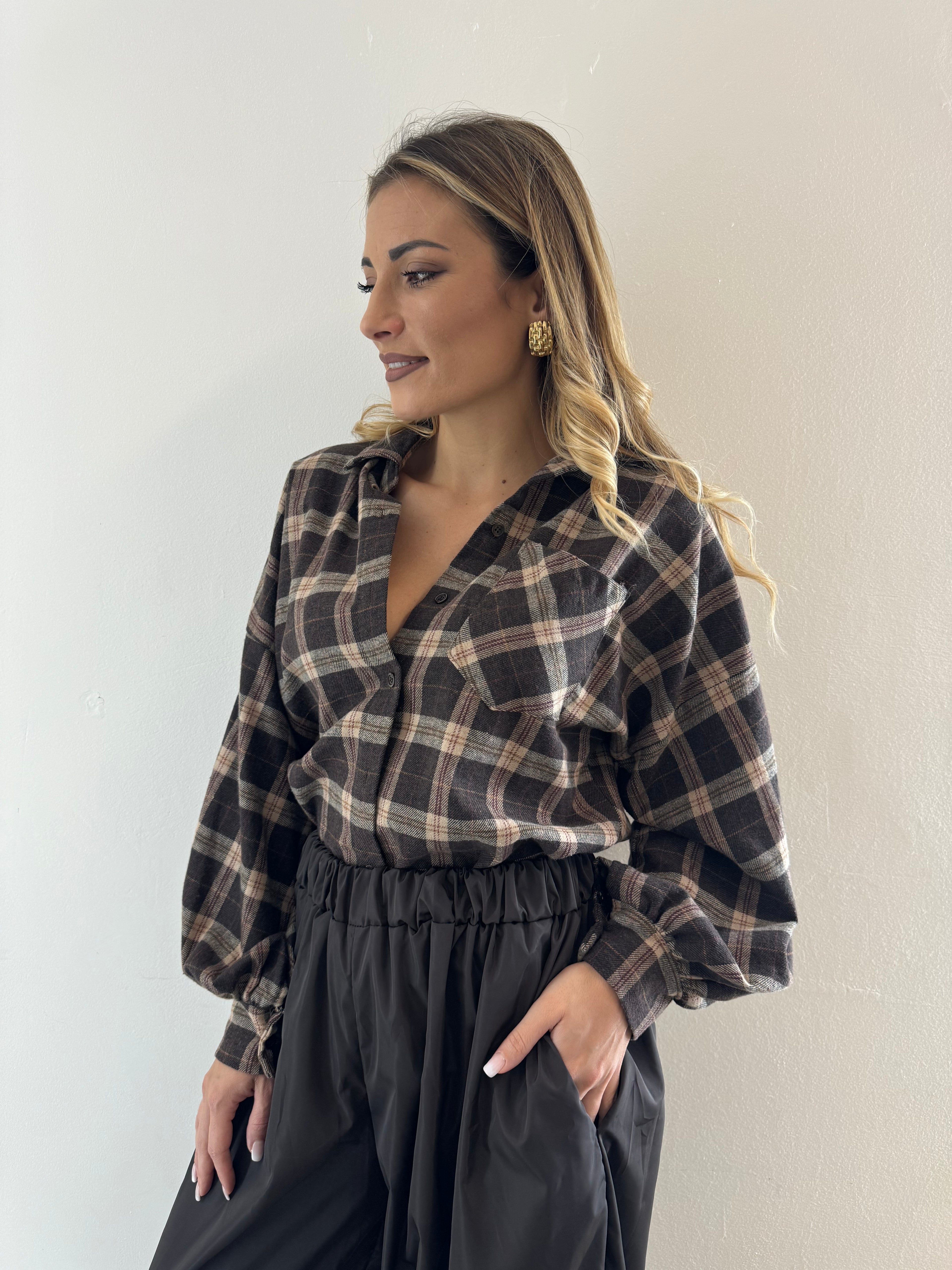 Camicia Over Cioccolato