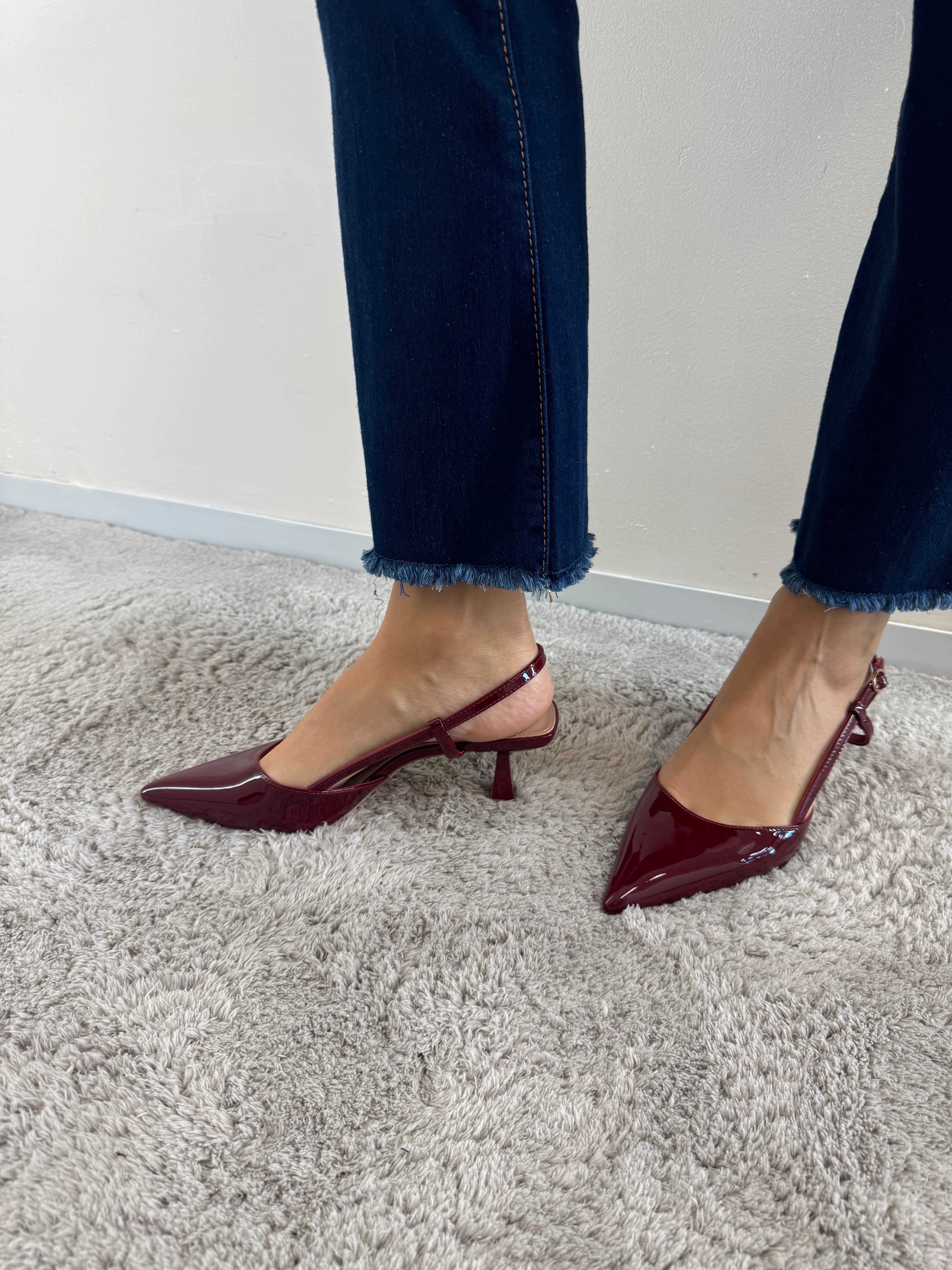 Slingback Bordeaux
