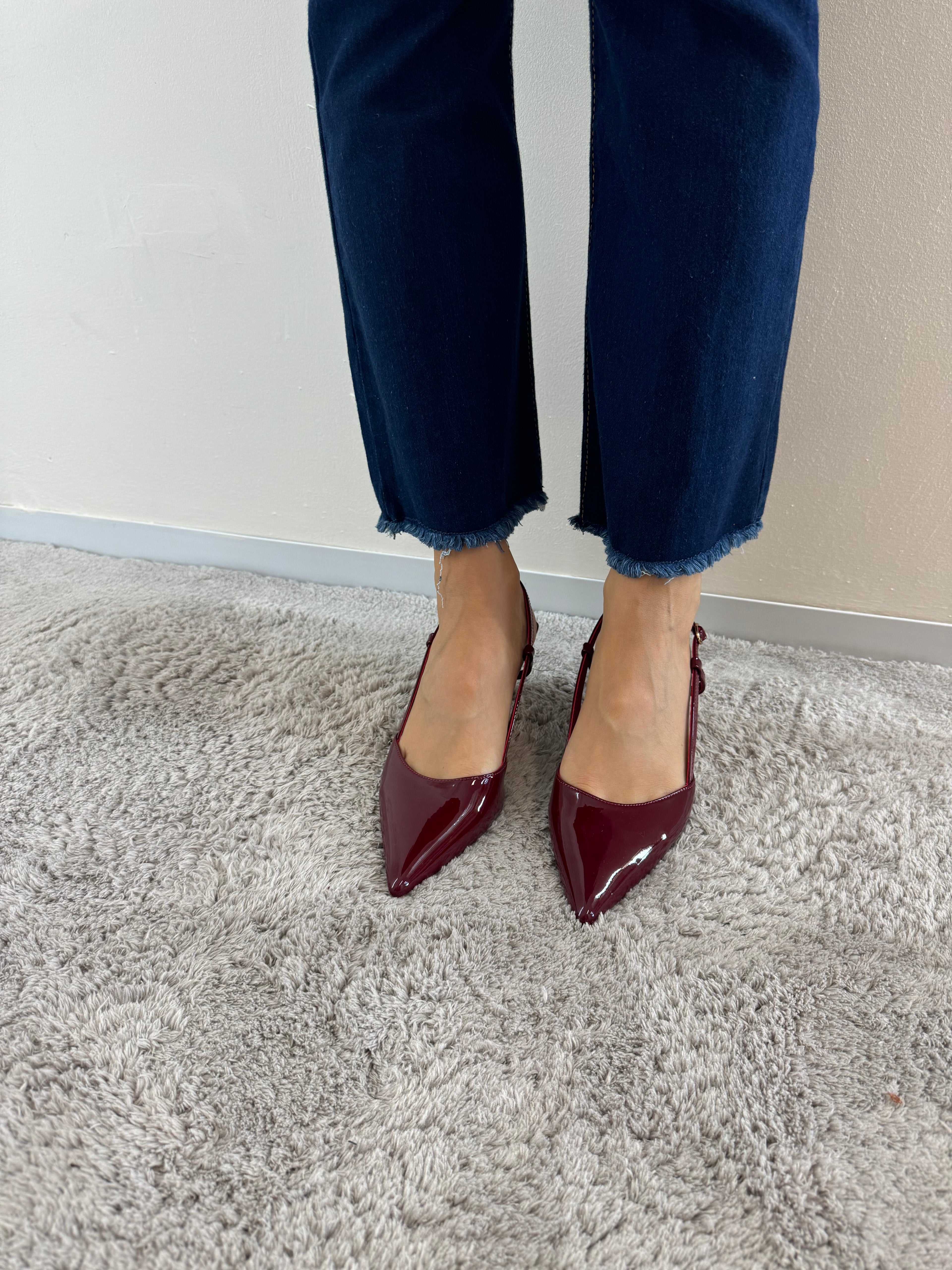 Slingback Bordeaux
