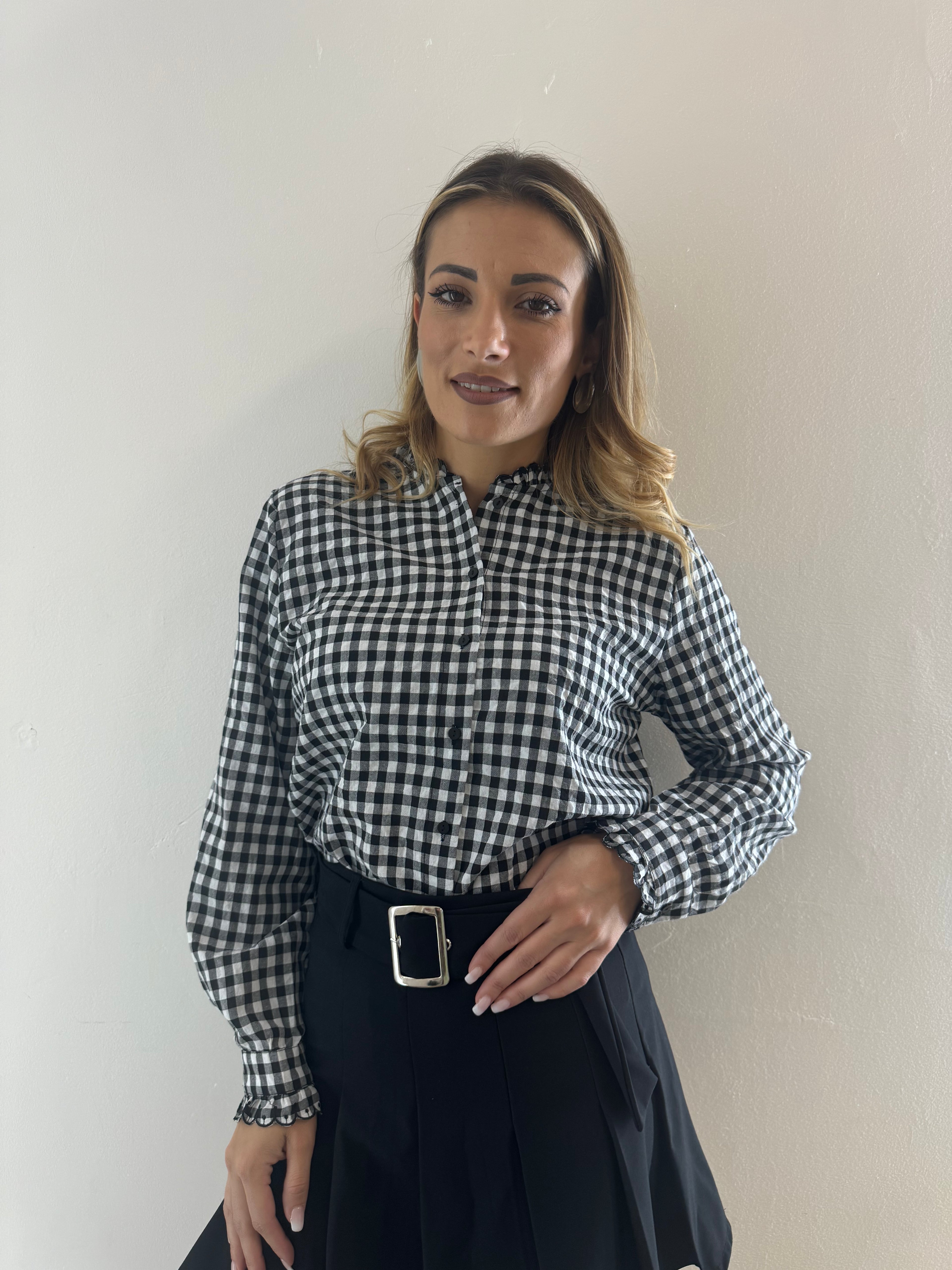 Camicia Quadri Black