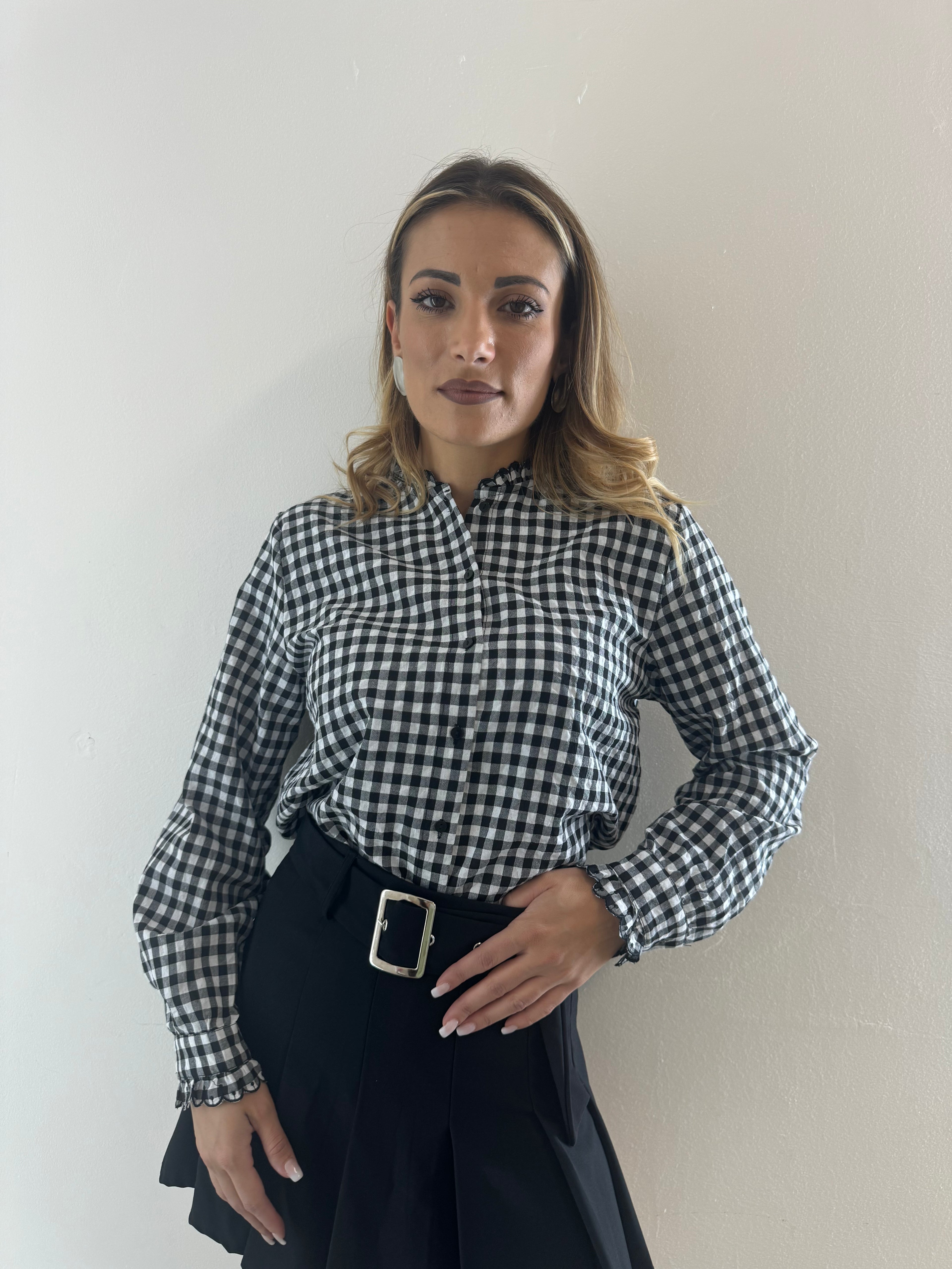 Camicia Quadri Black