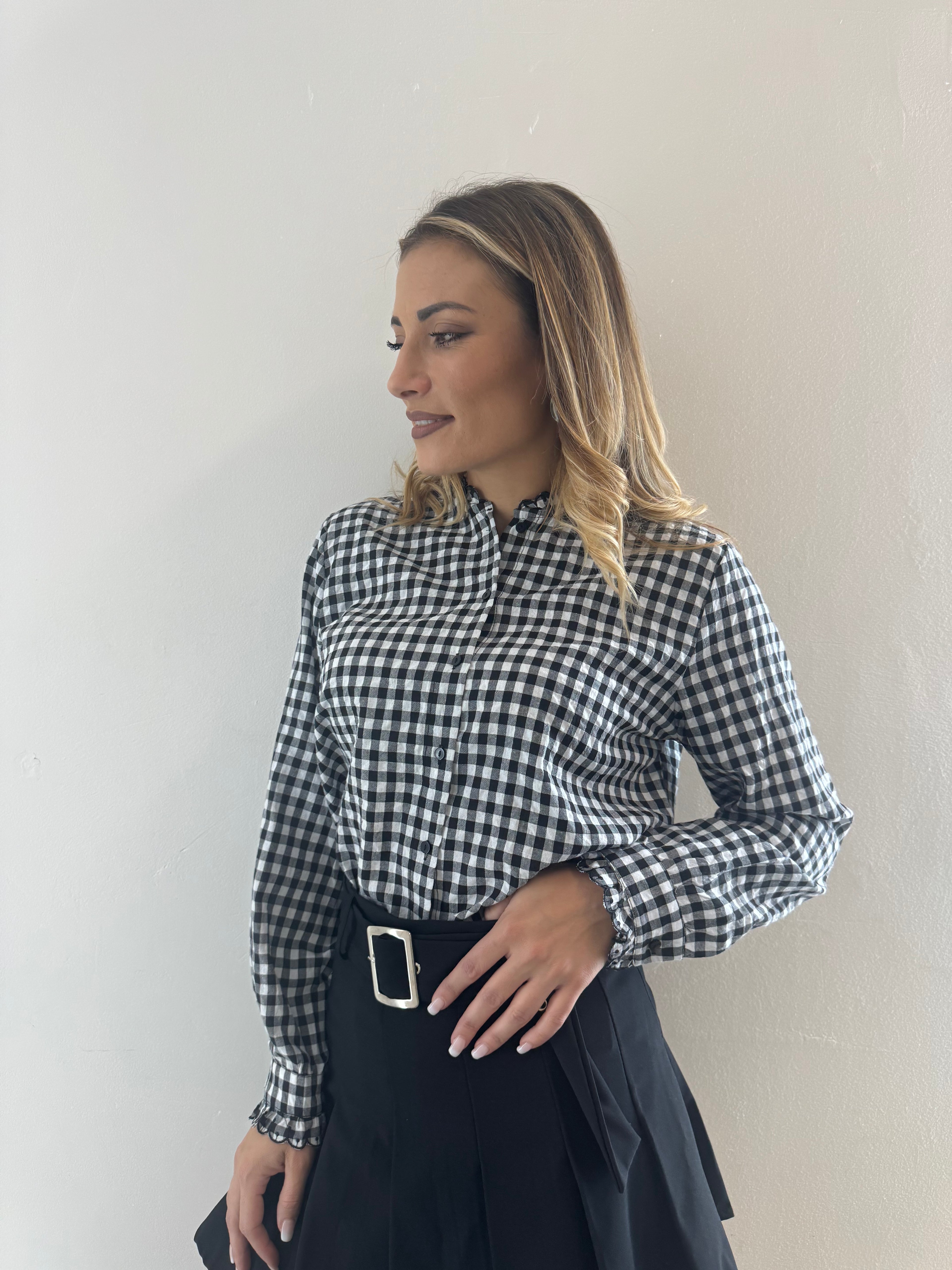 Camicia Quadri Black