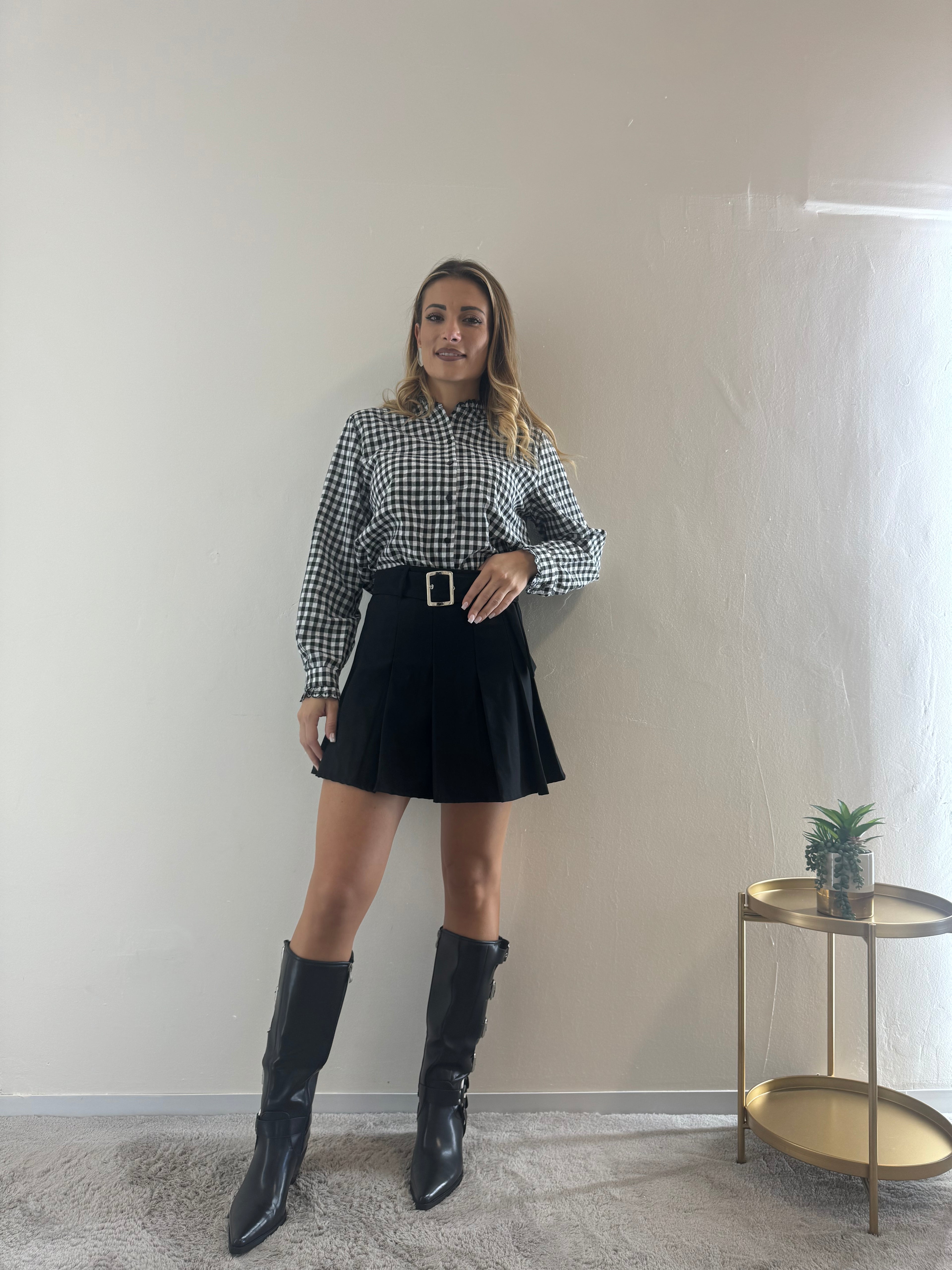 Minigonna Svasata Black