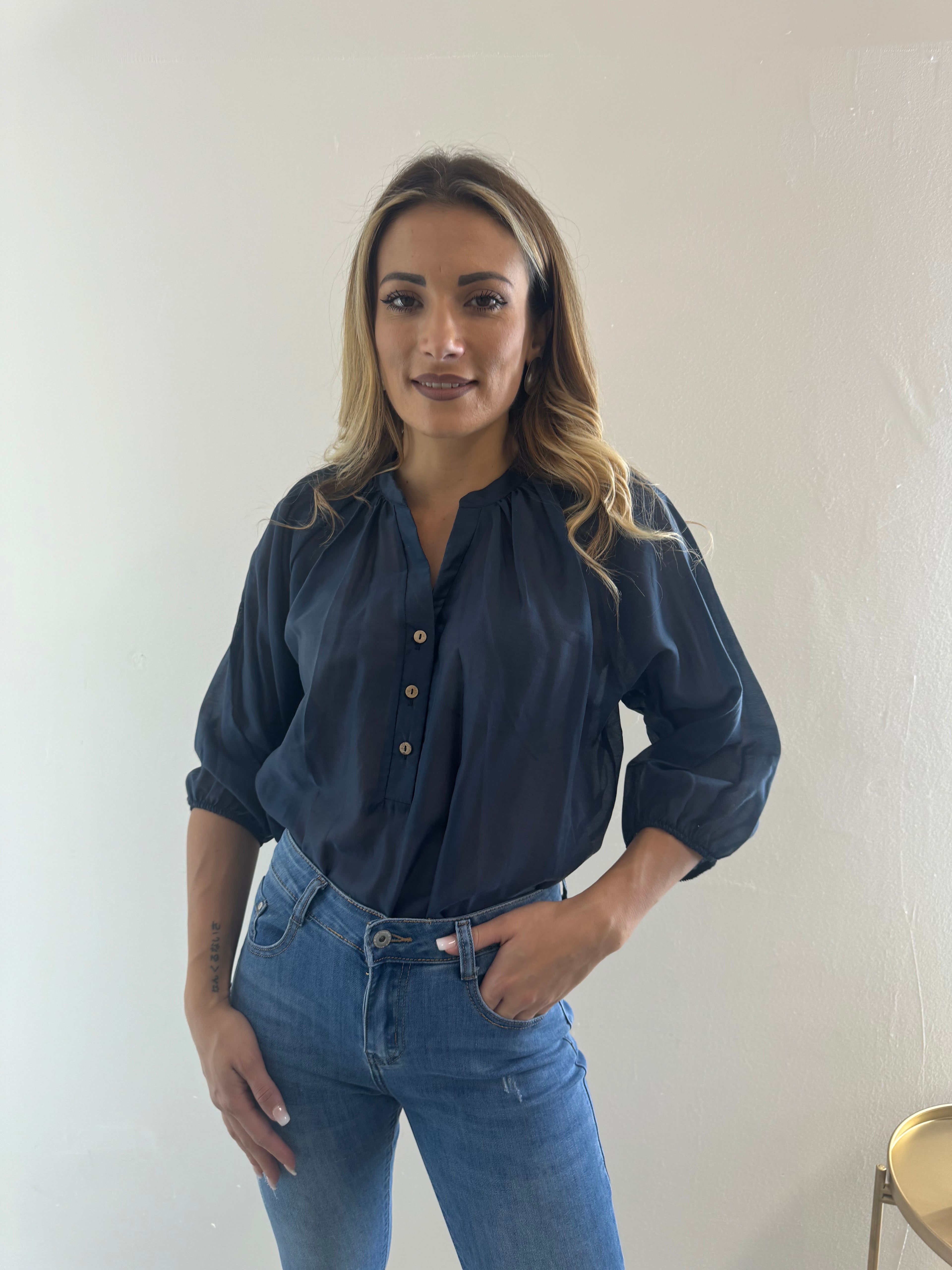 Camicia Velata Blue