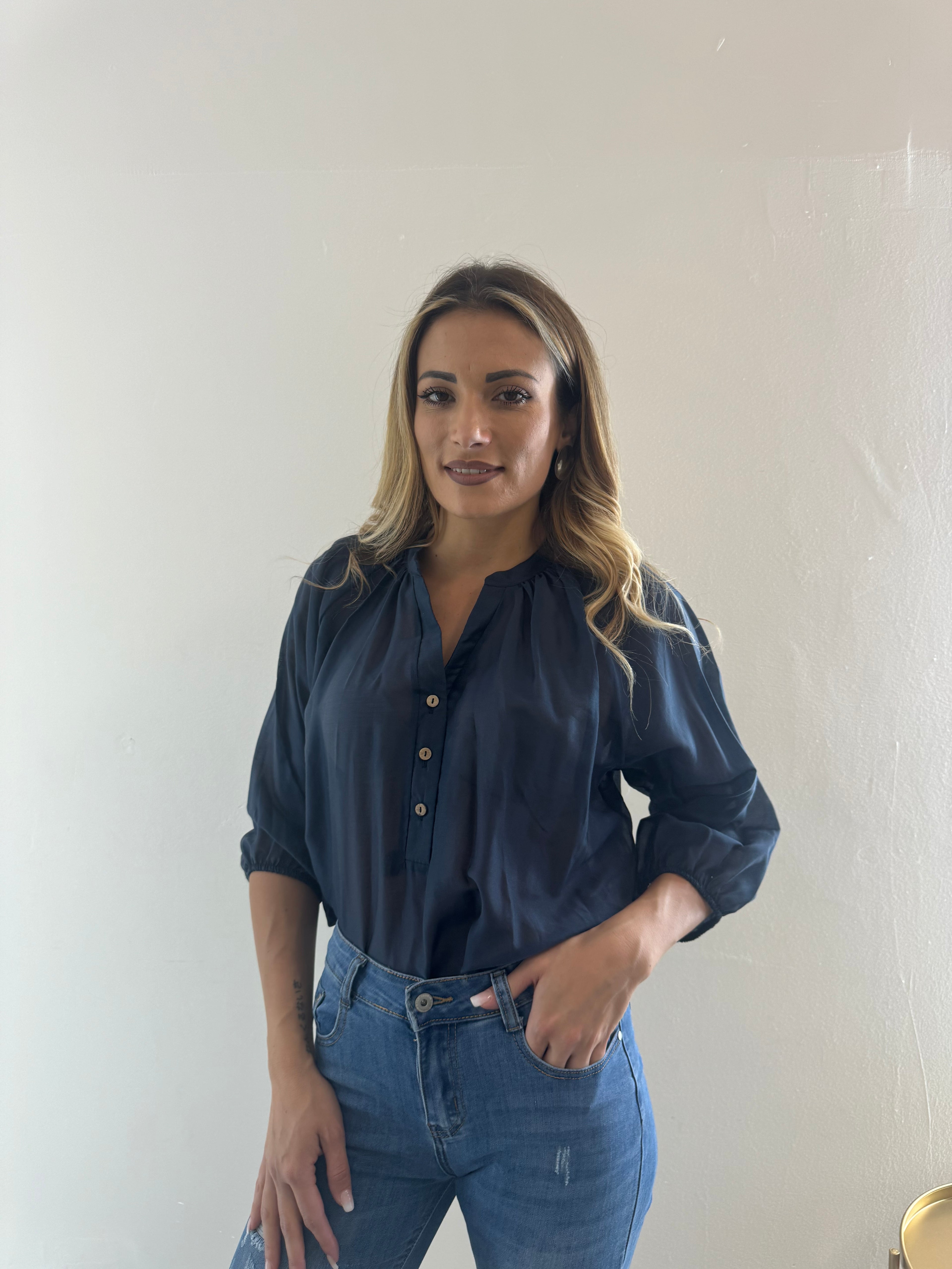 Camicia Velata Blue