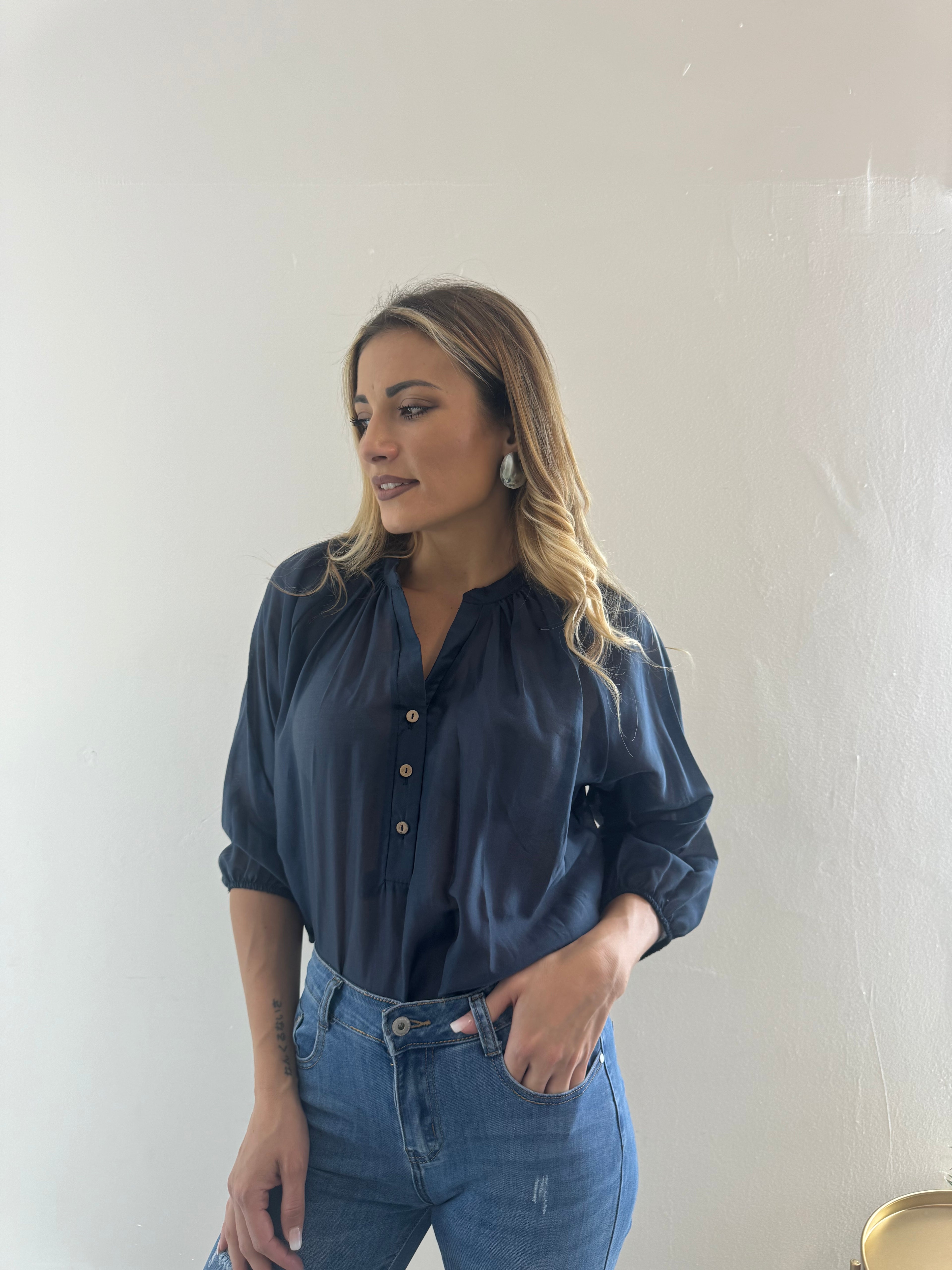Camicia Velata Blue