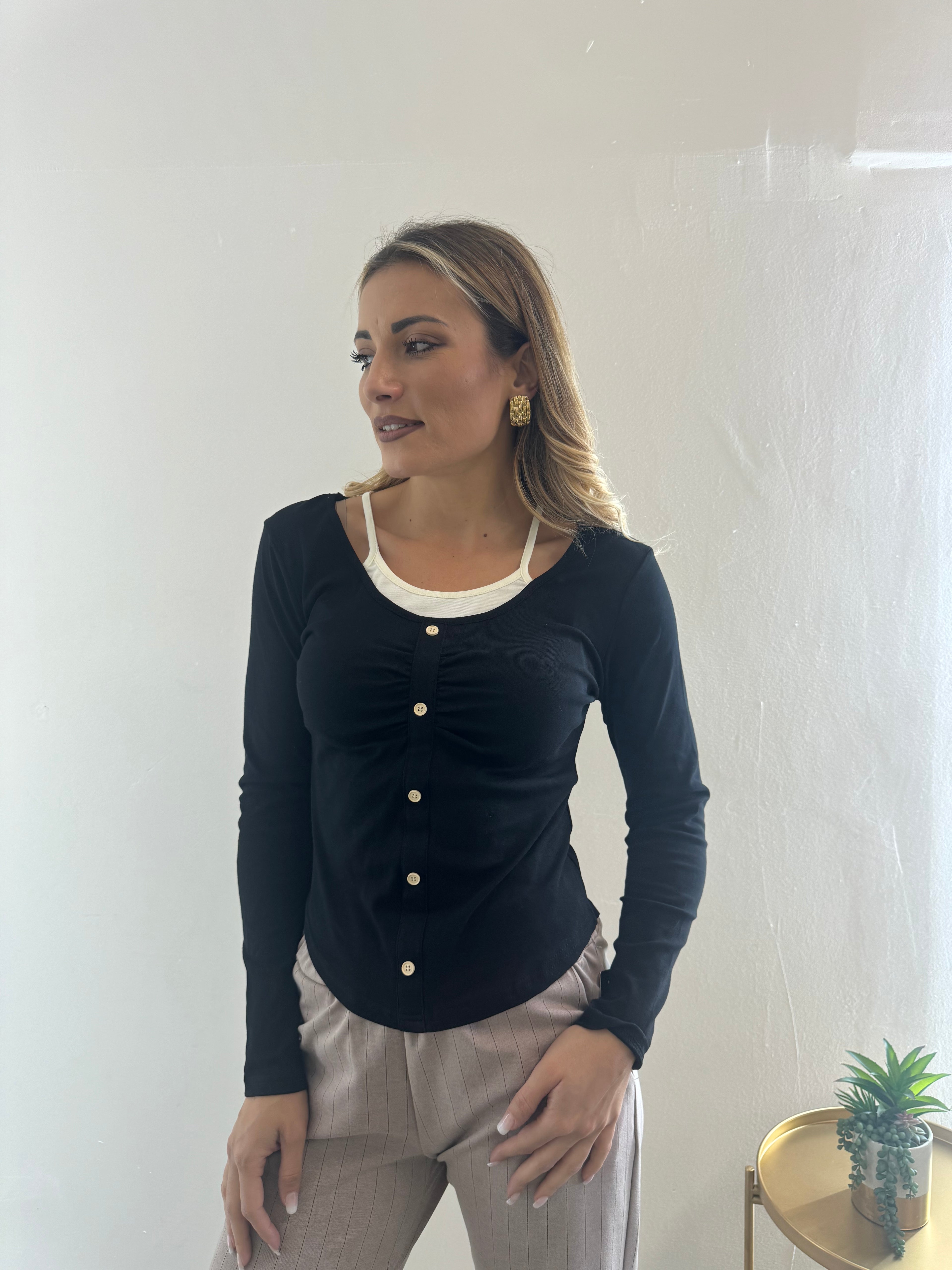 Maglia Canotta Black
