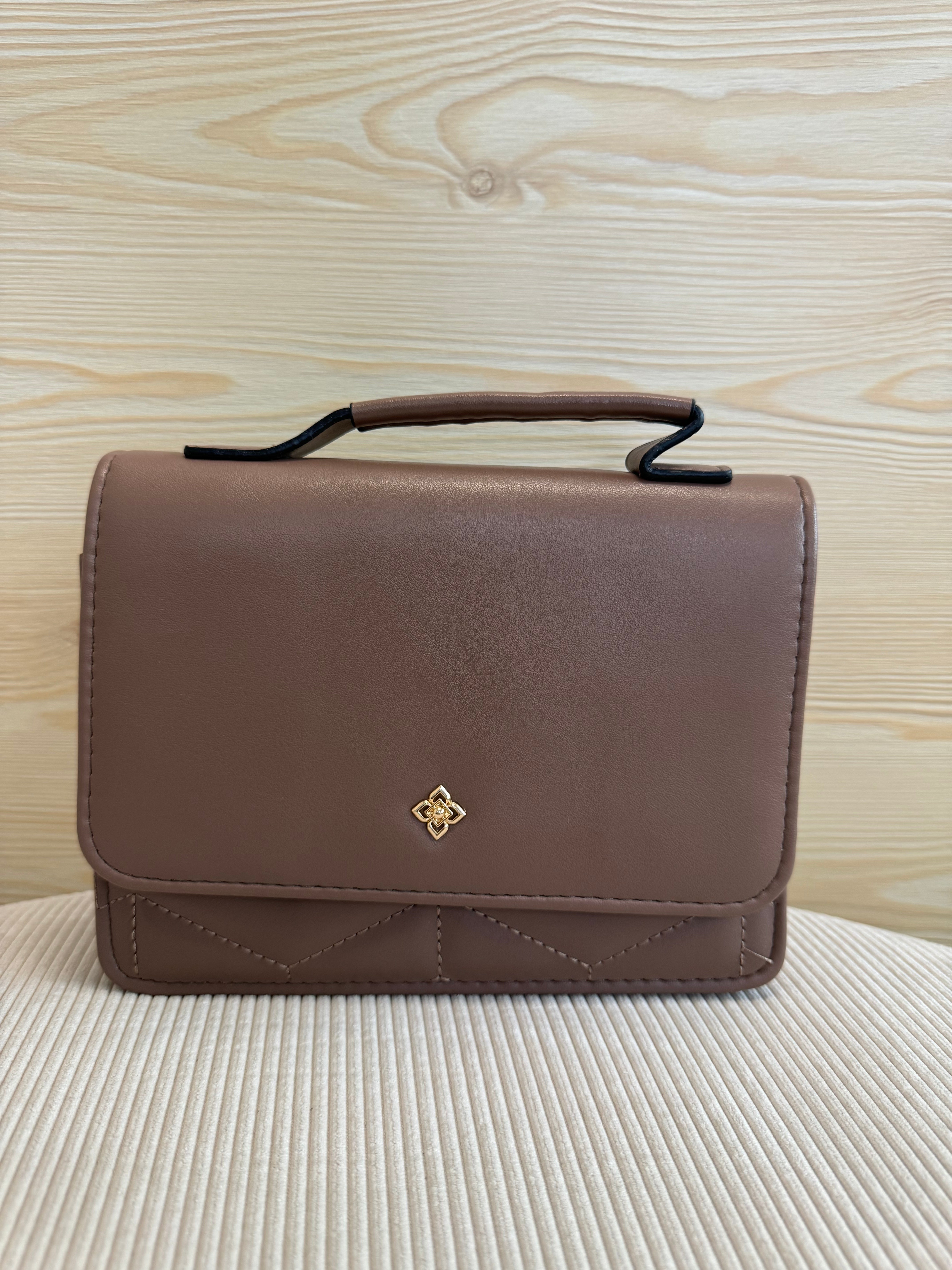 Mini Crossbody + portafogli e portatessere Bronzo