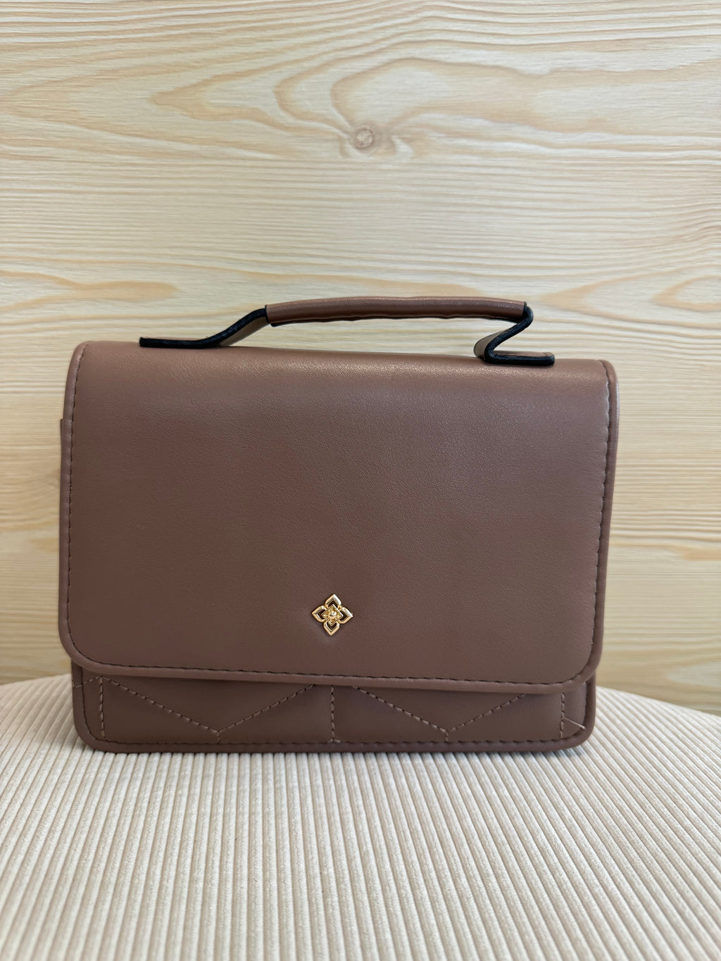 Mini Crossbody + portafogli e portatessere Cacao