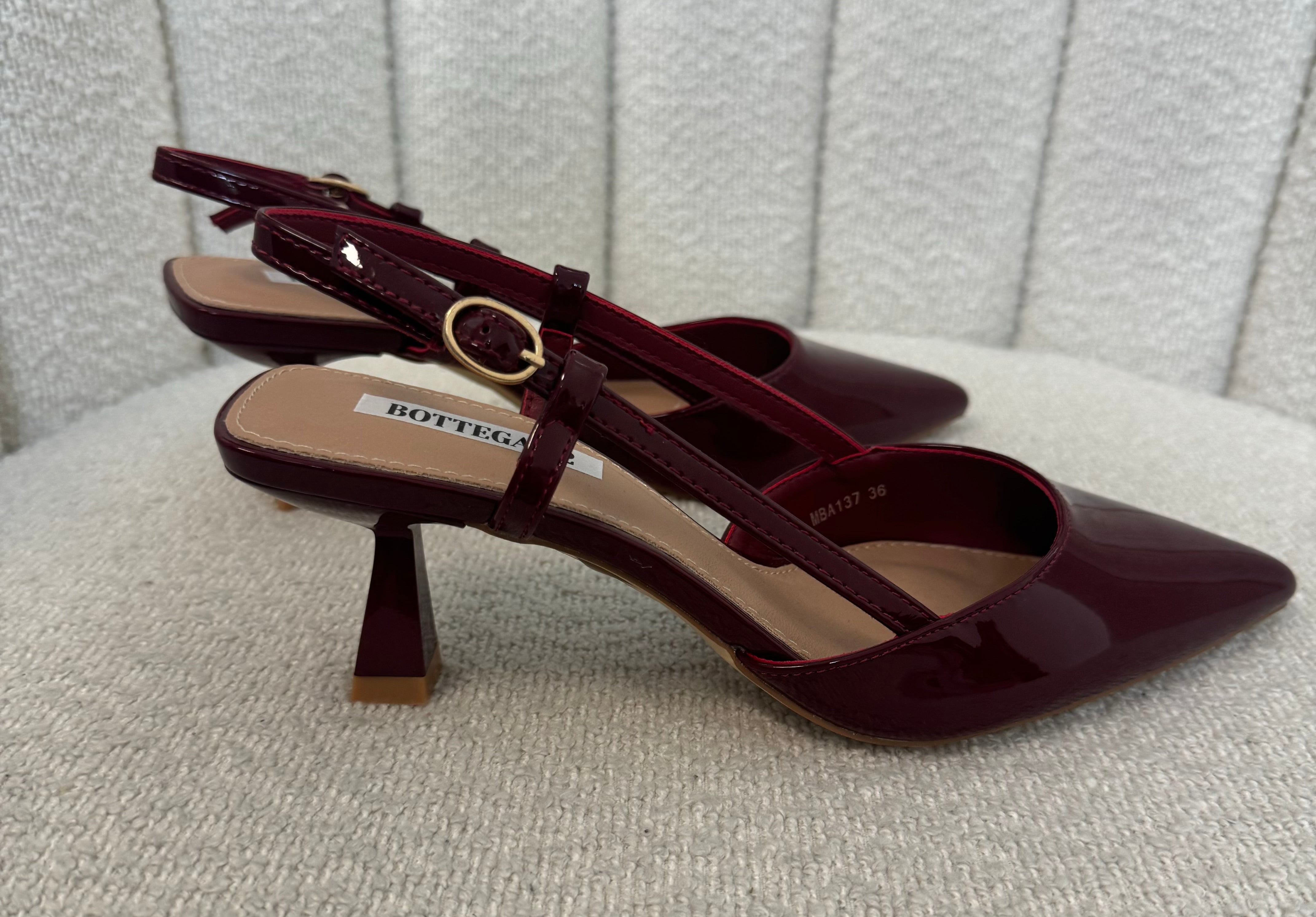 Slingback Bordeaux