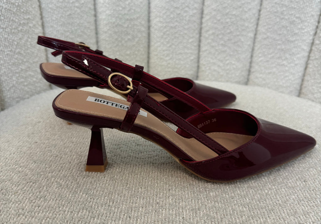 Slingback Bordeaux