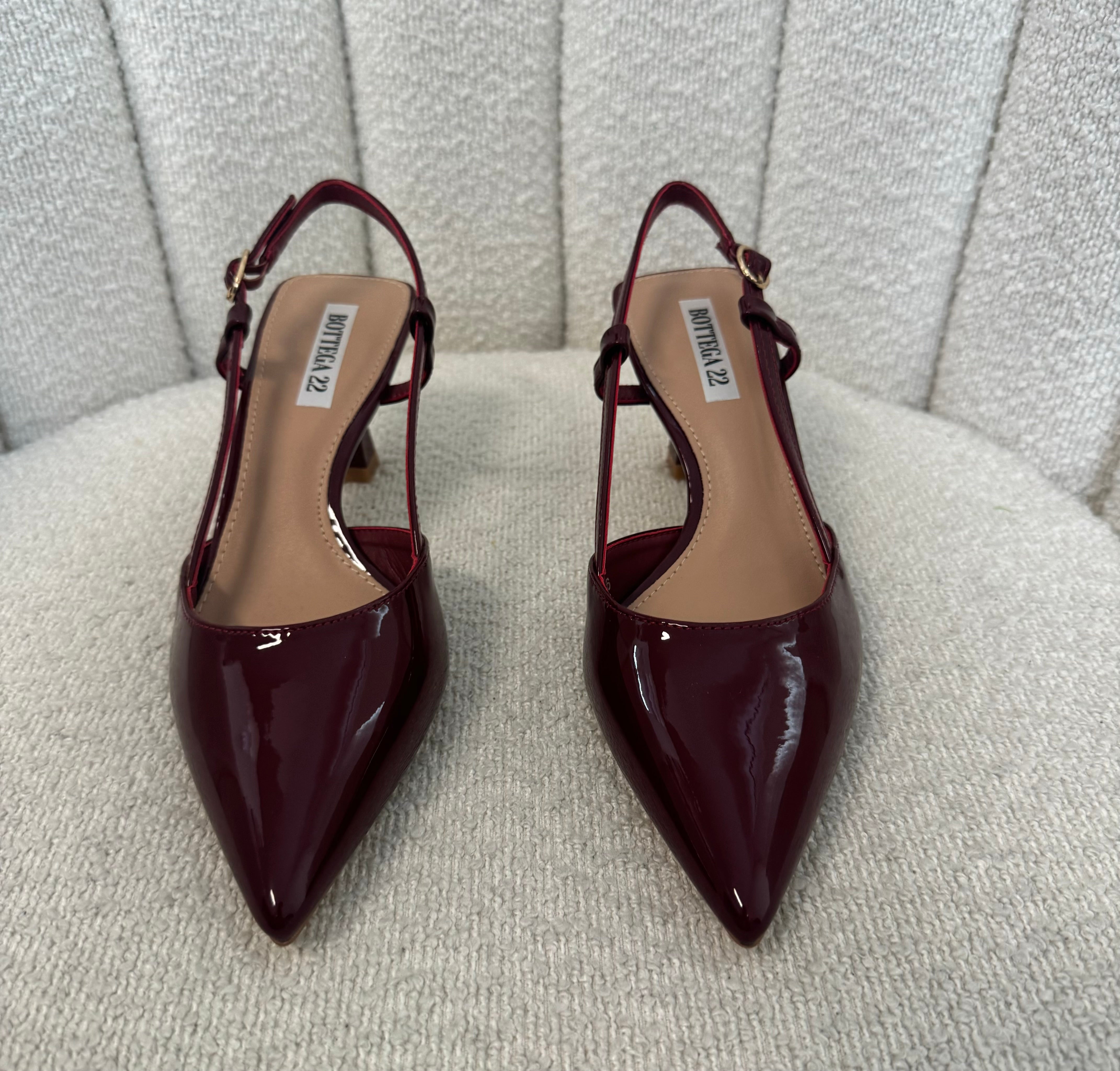 Slingback Bordeaux