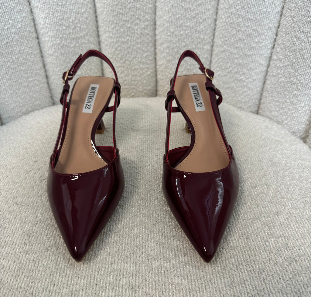 Slingback Bordeaux