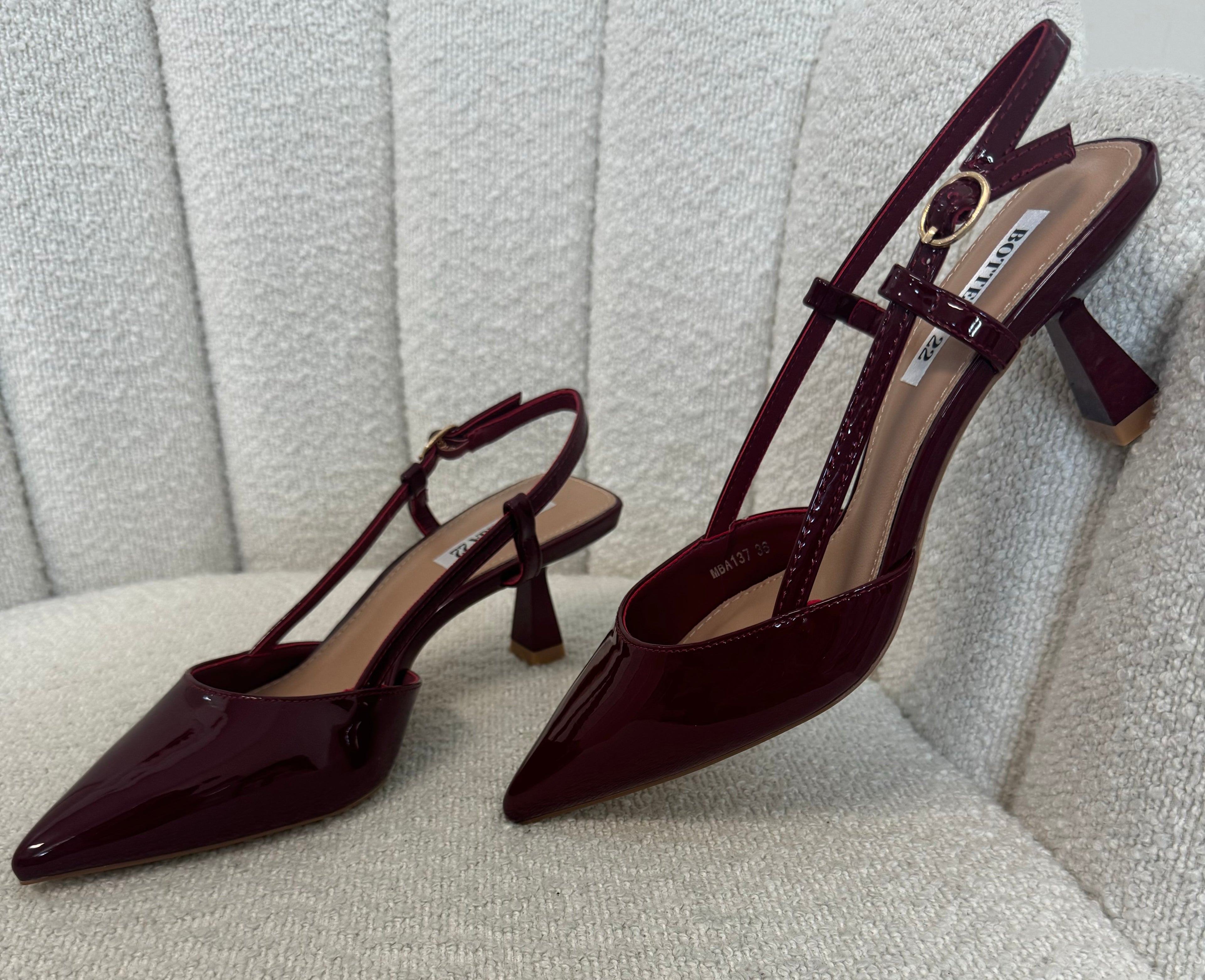 Slingback Bordeaux