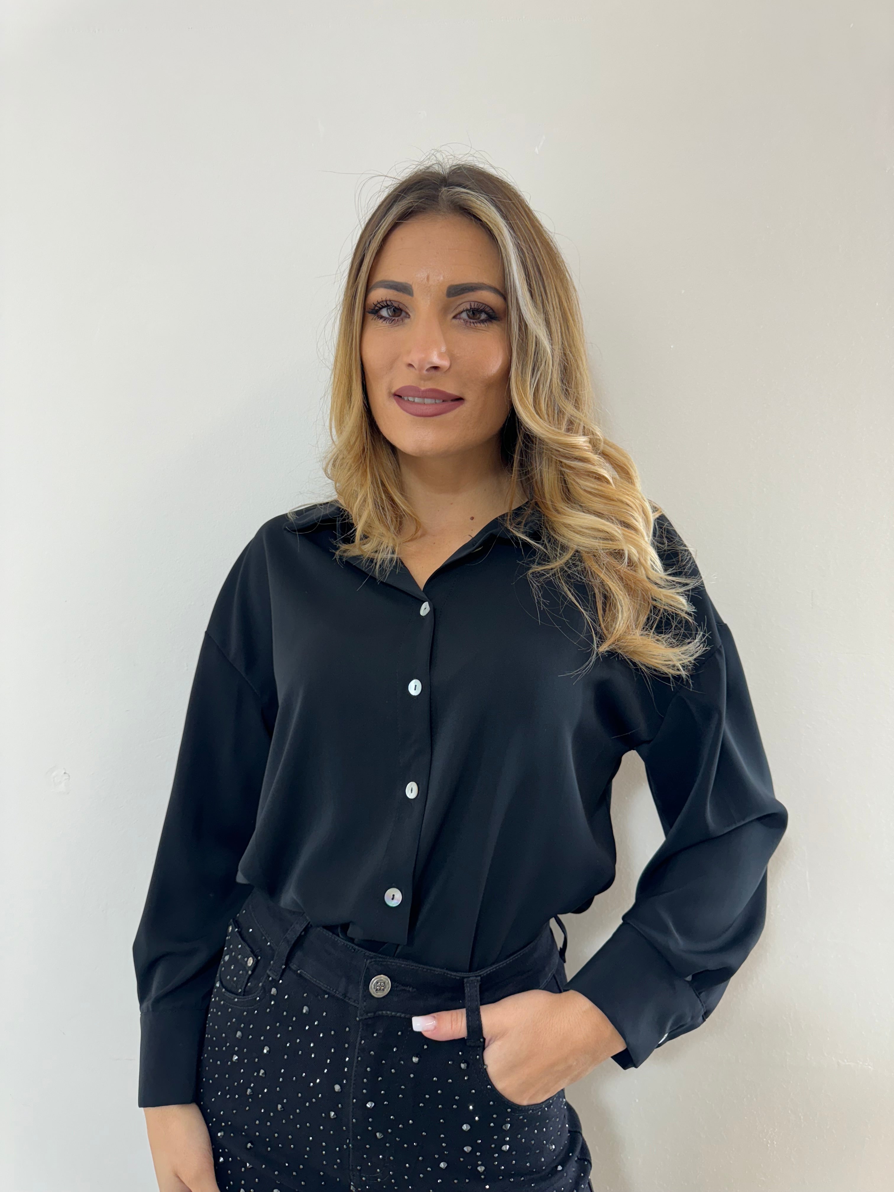 Camicia SimilSeta Black
