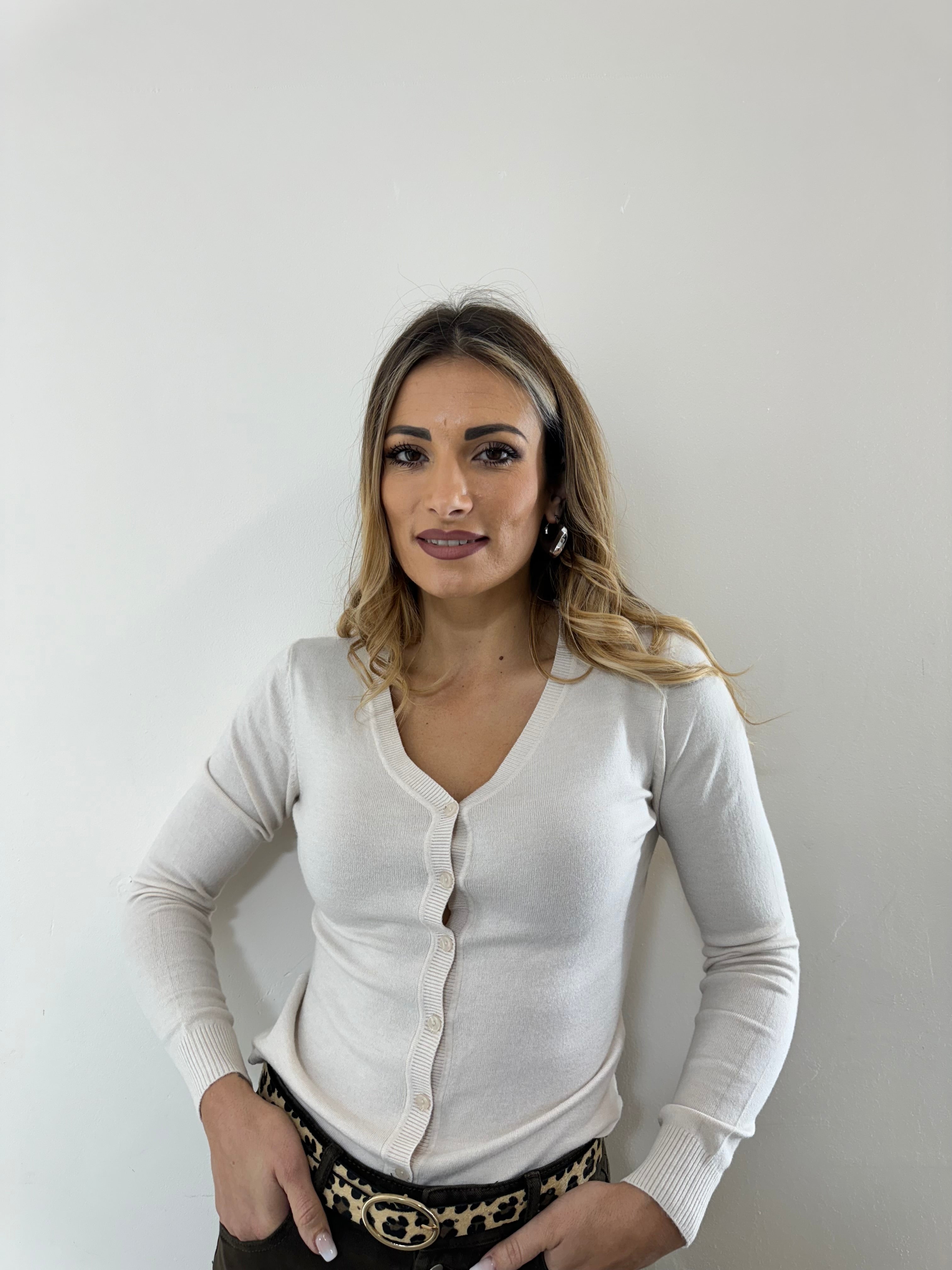Cardigan Wool Panna