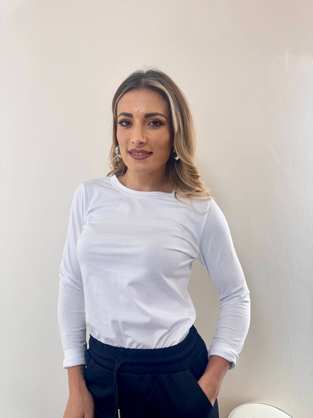 Shirt Manica Lunga White