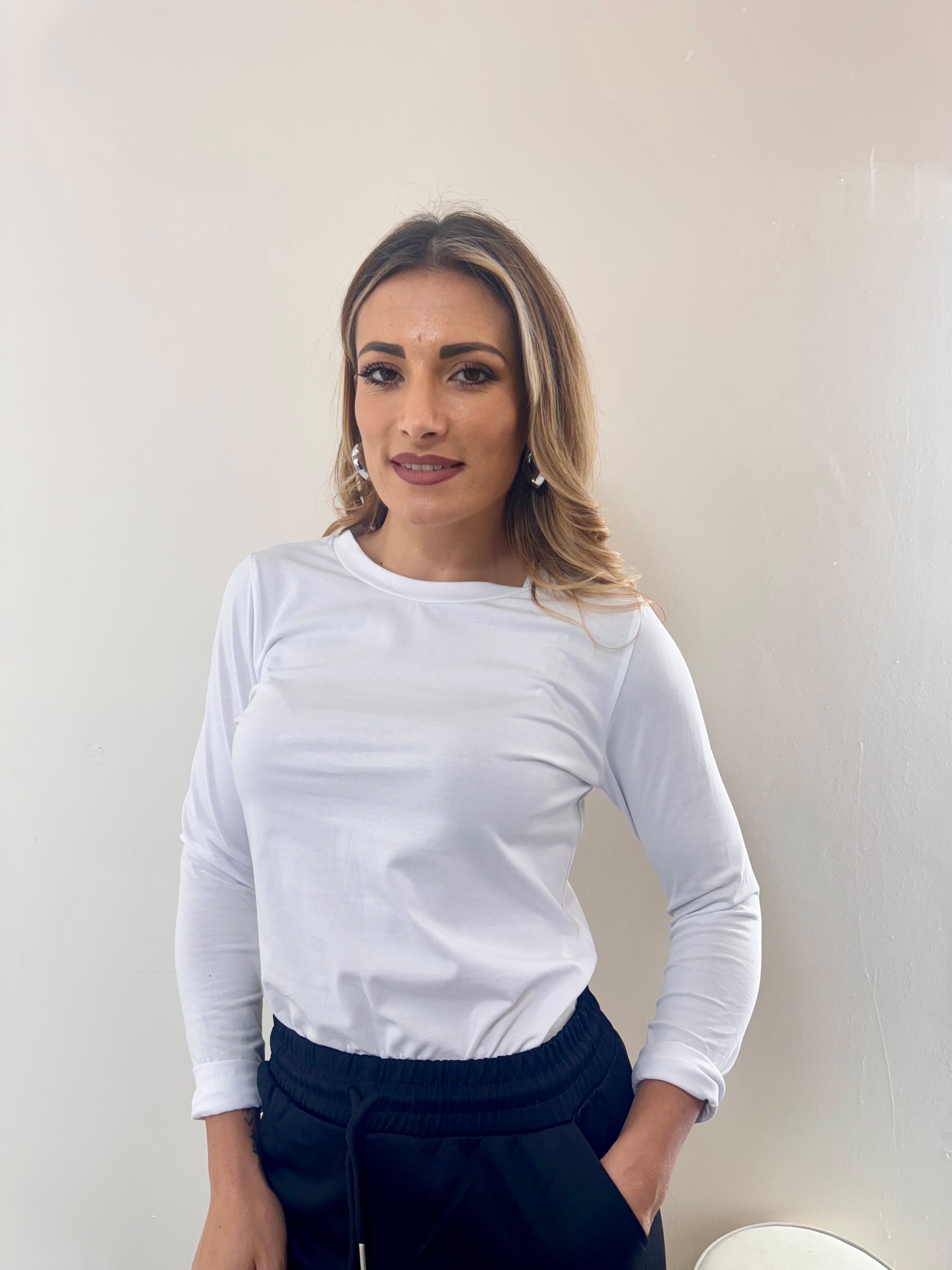 Shirt Manica Lunga White