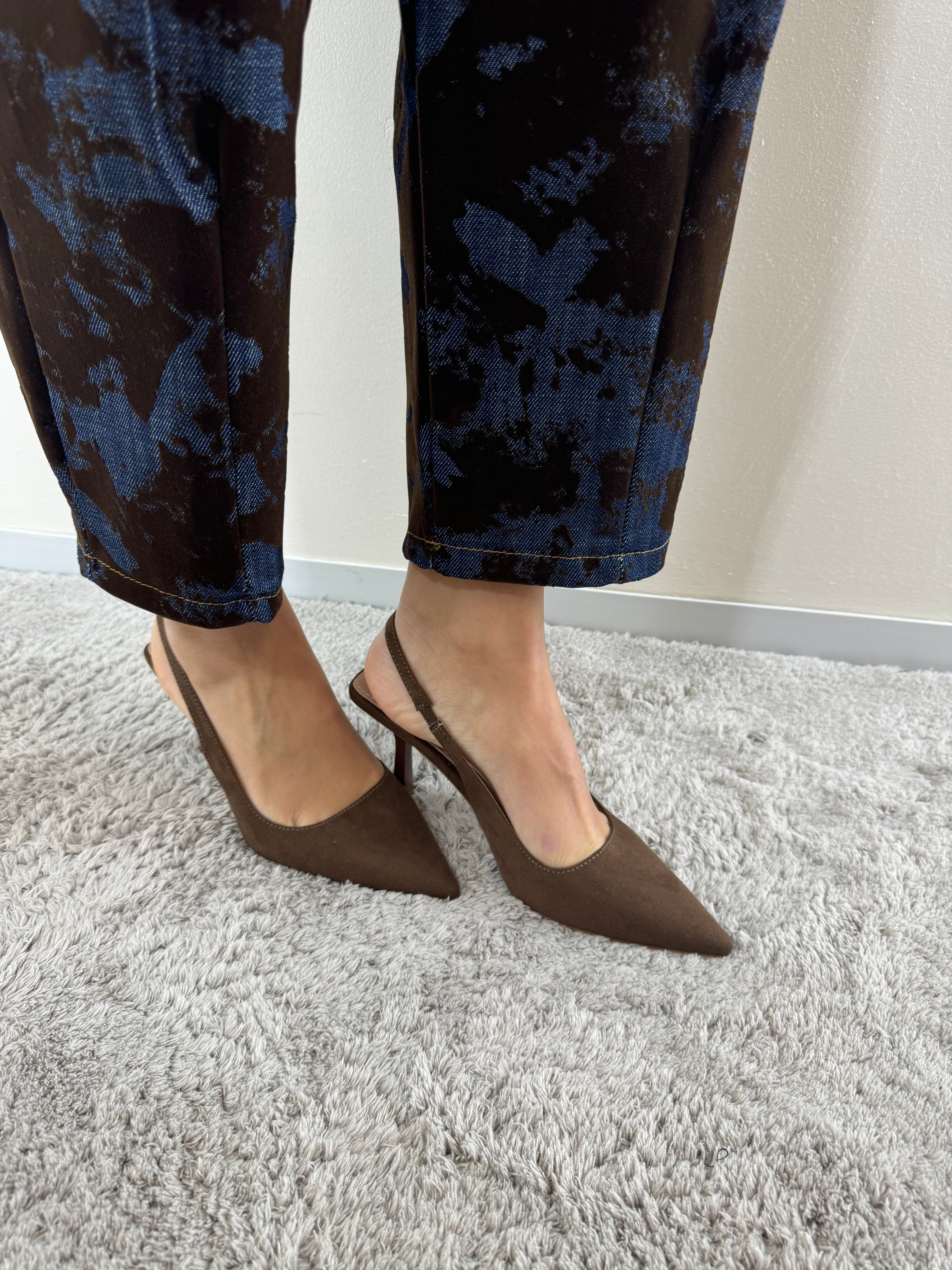Slingback Suede Choco