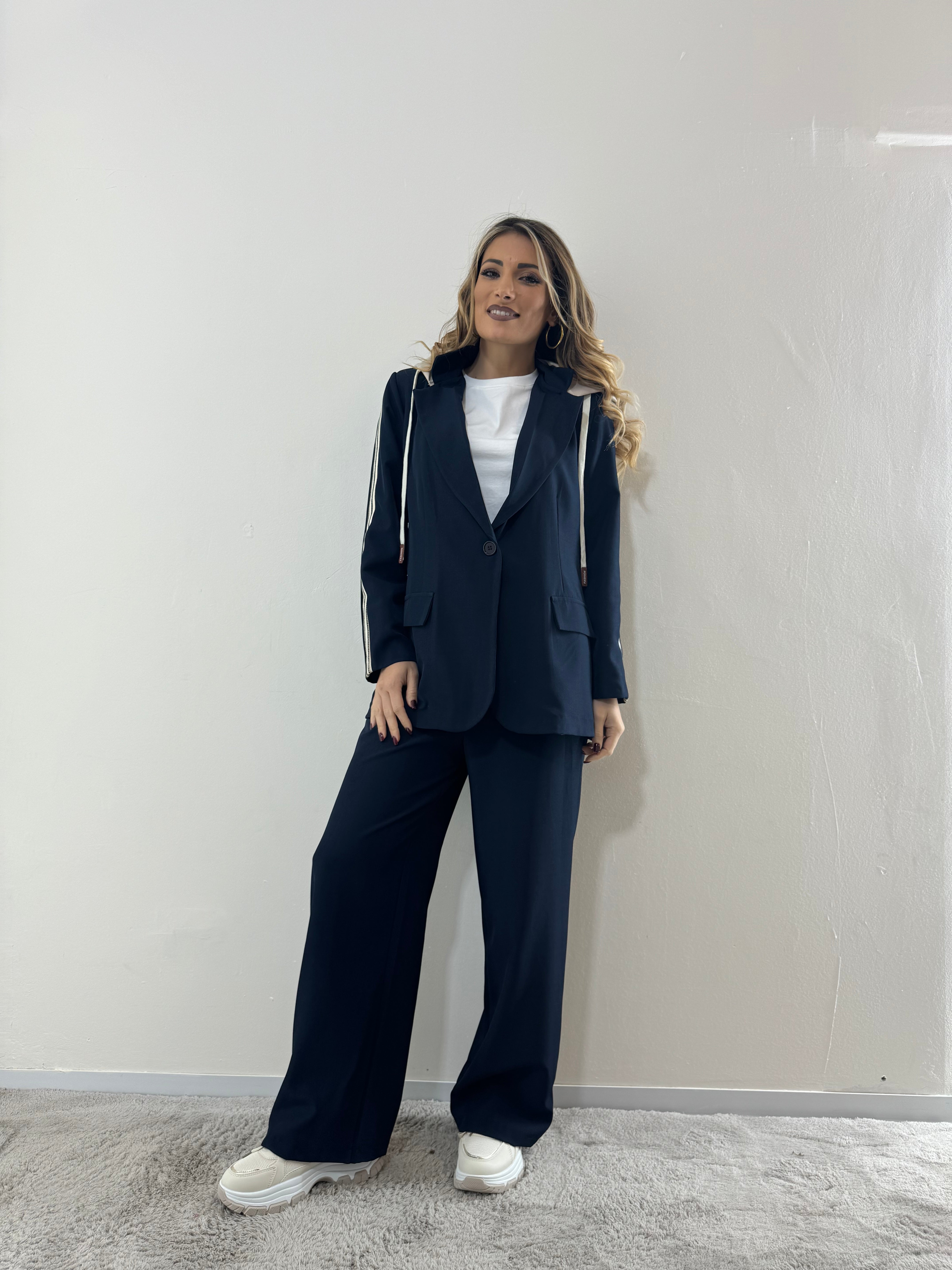 Tailleur SportyChic Blu Navy