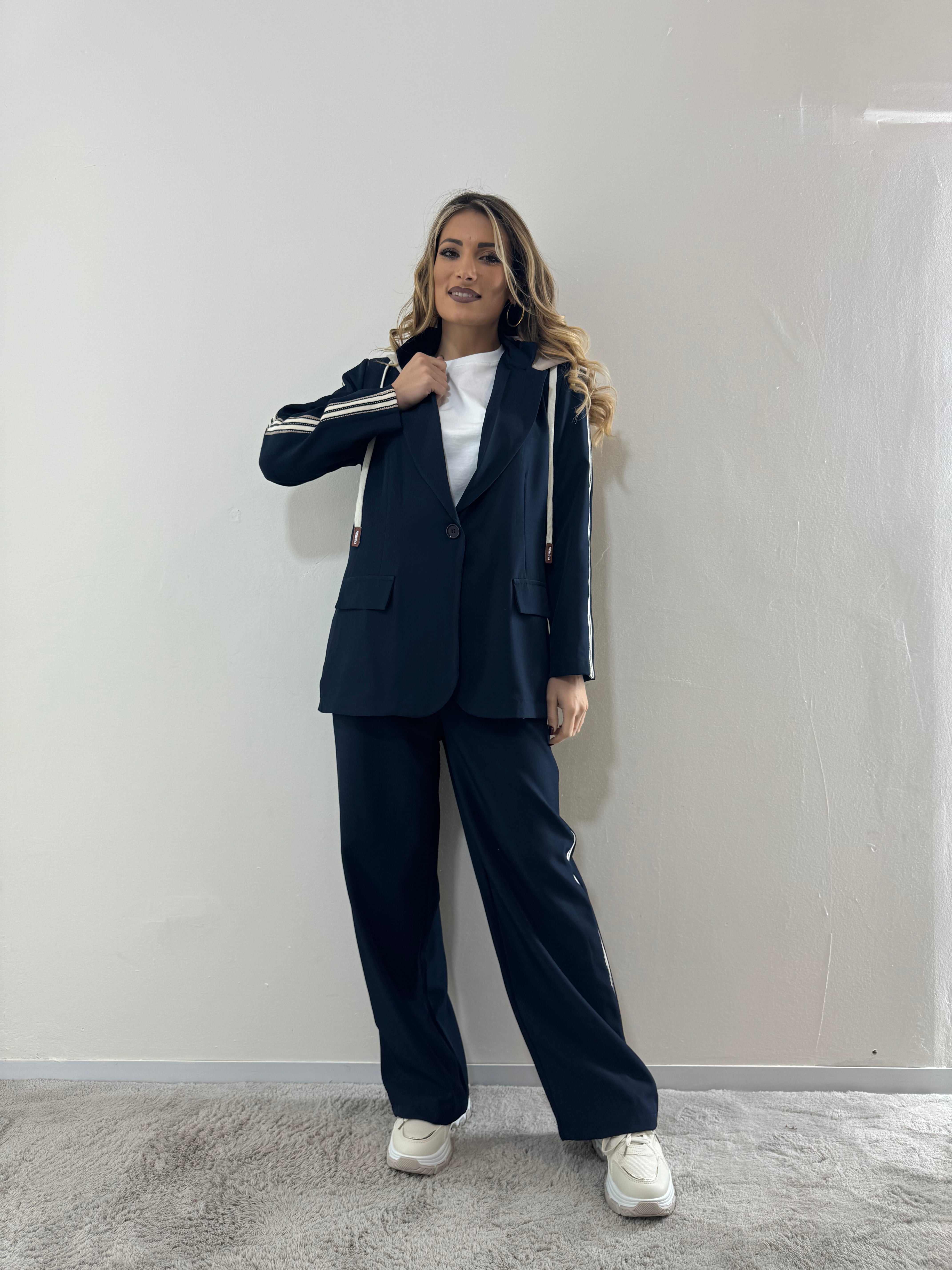 Tailleur SportyChic Blu Navy