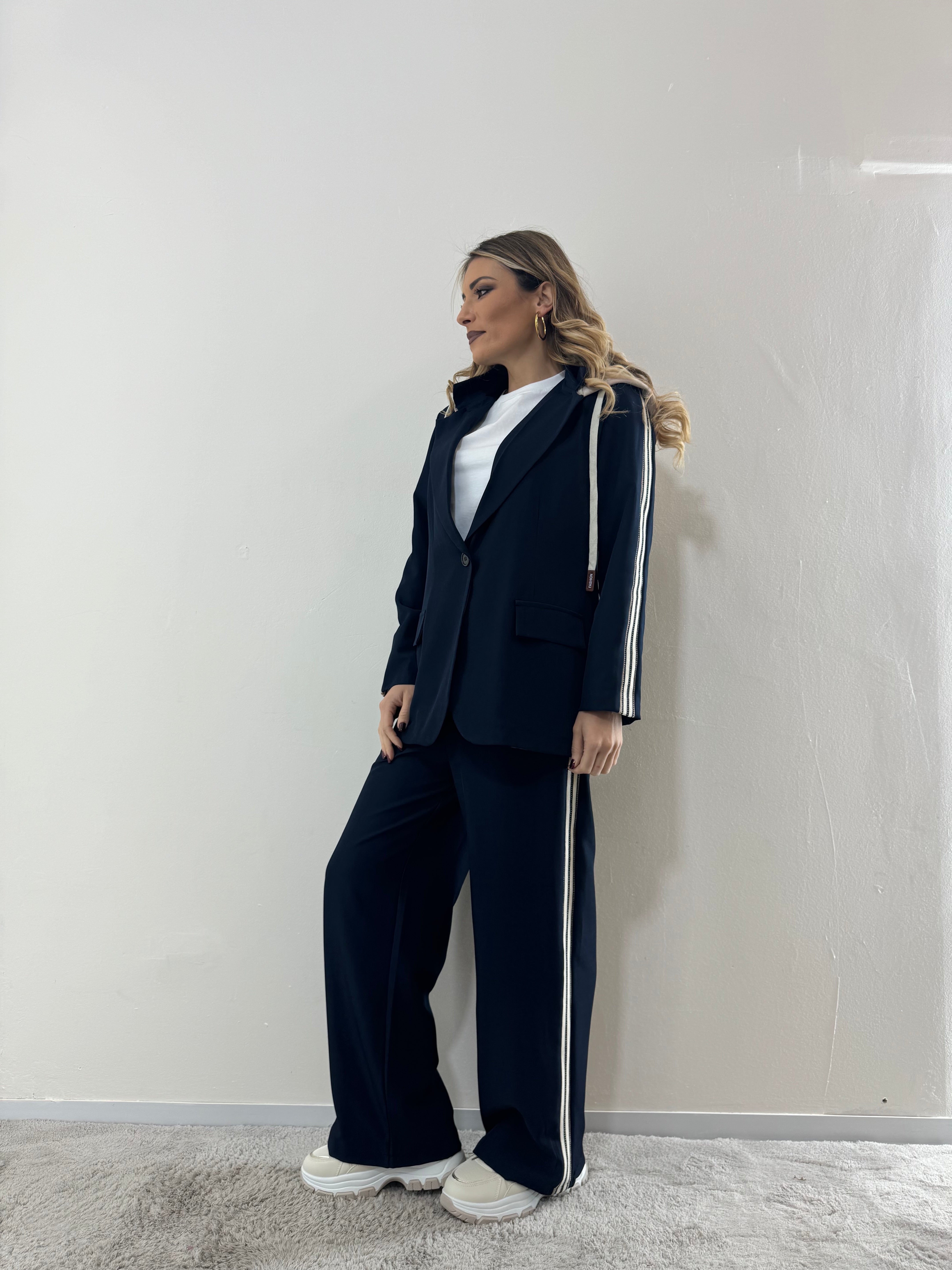 Tailleur SportyChic Blu Navy