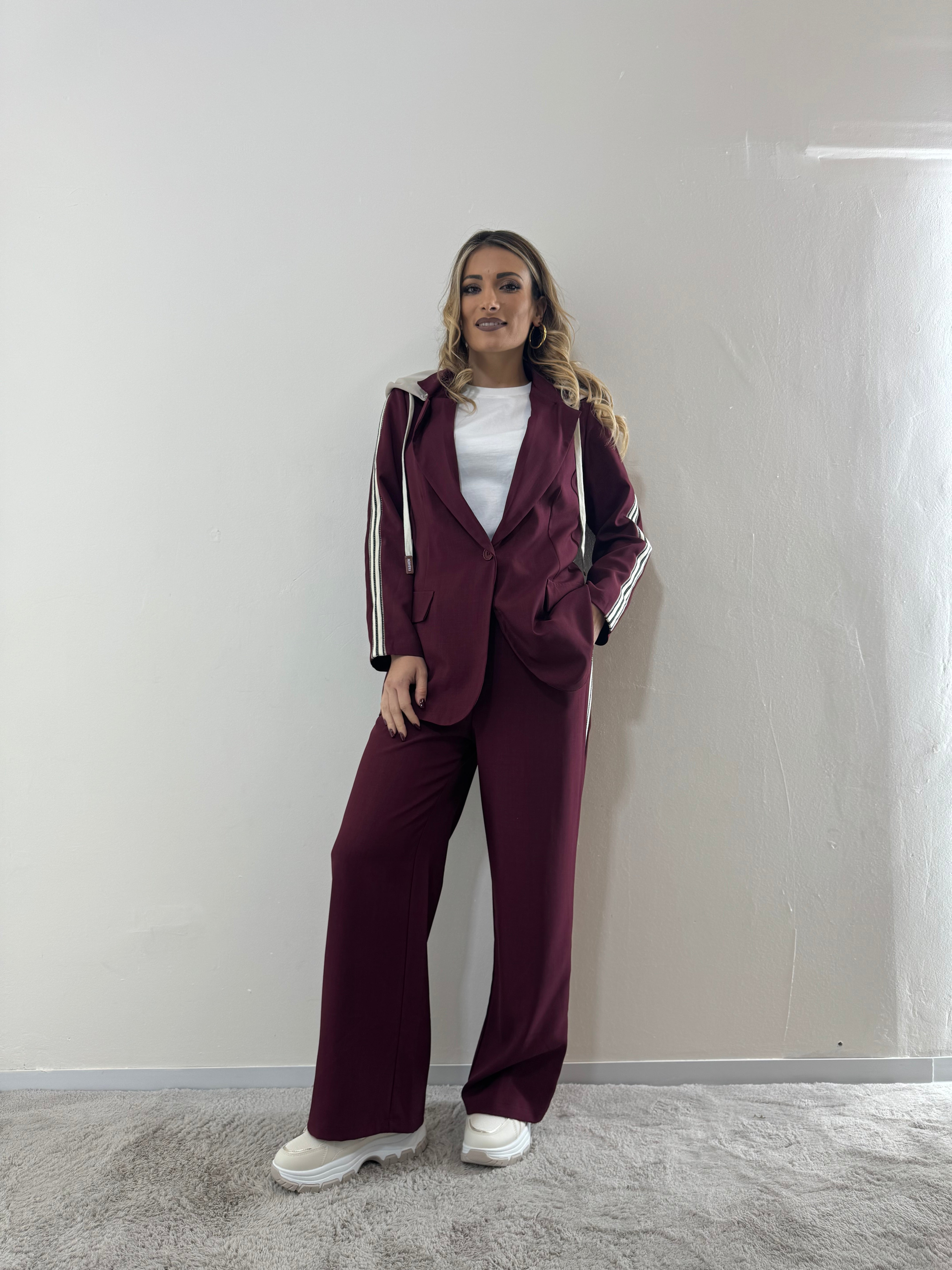 Tailleur SportyChic Bordeaux