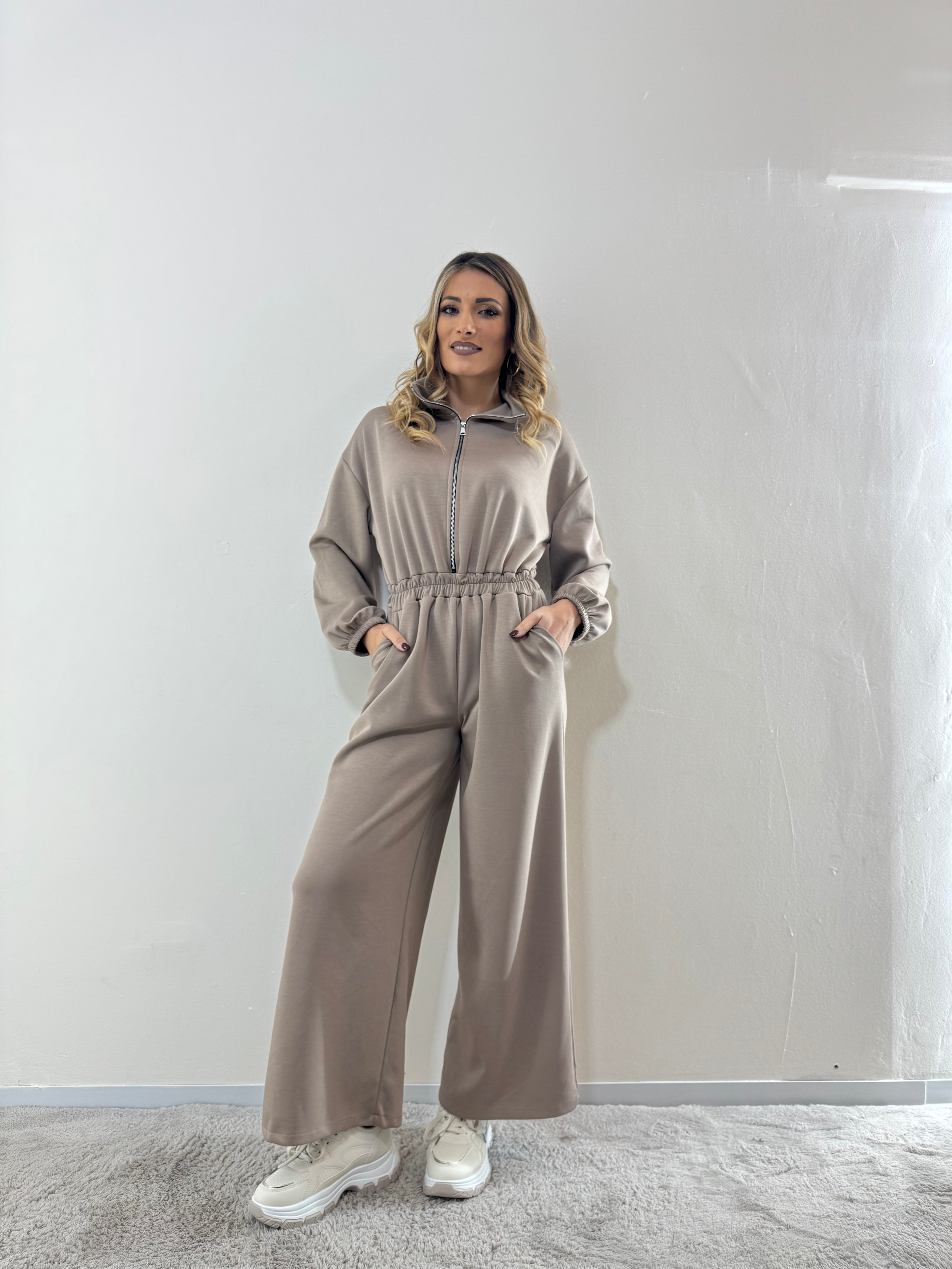 Jumpsuit Soft Touch Tortora