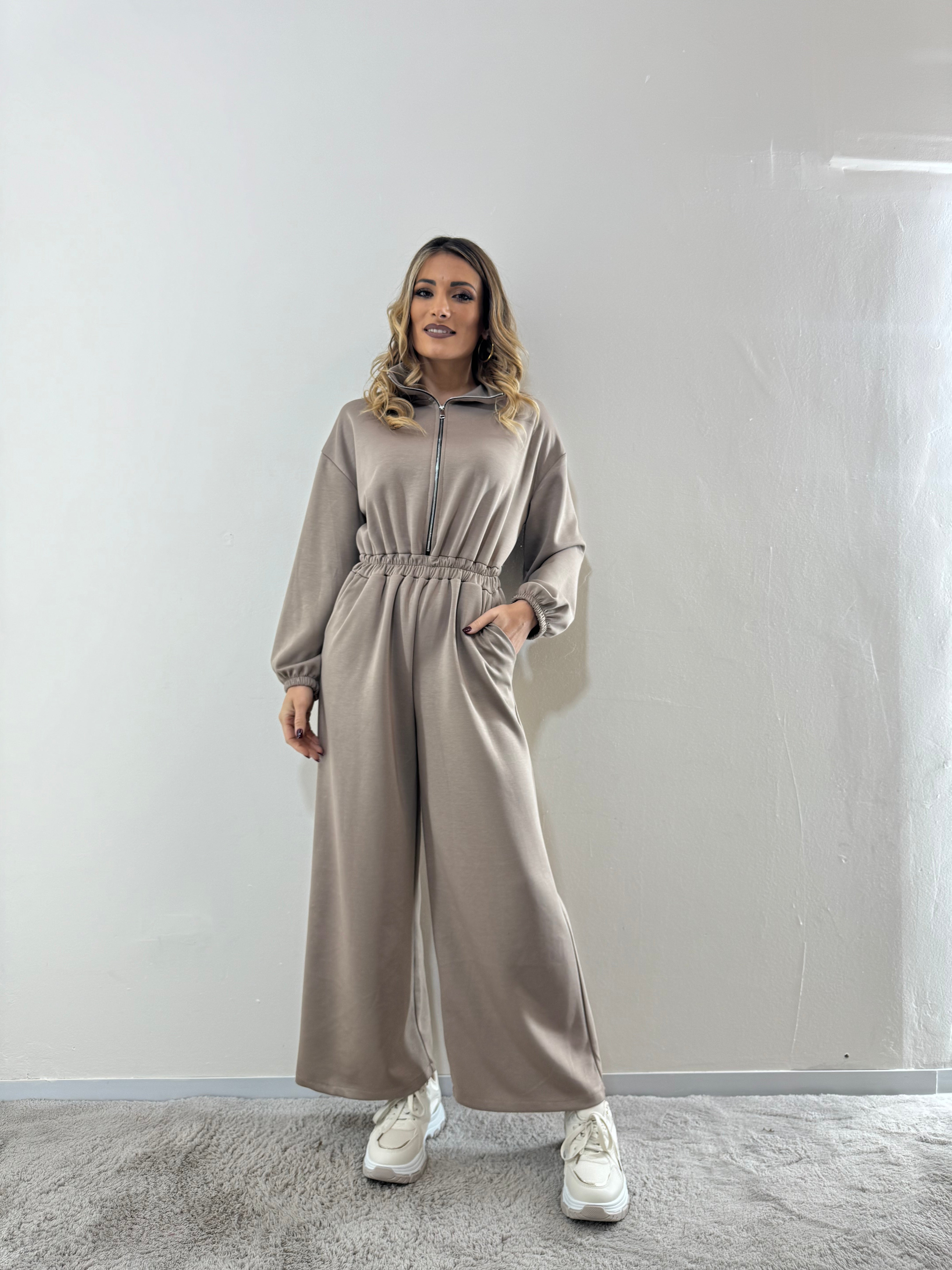 Jumpsuit Soft Touch Tortora