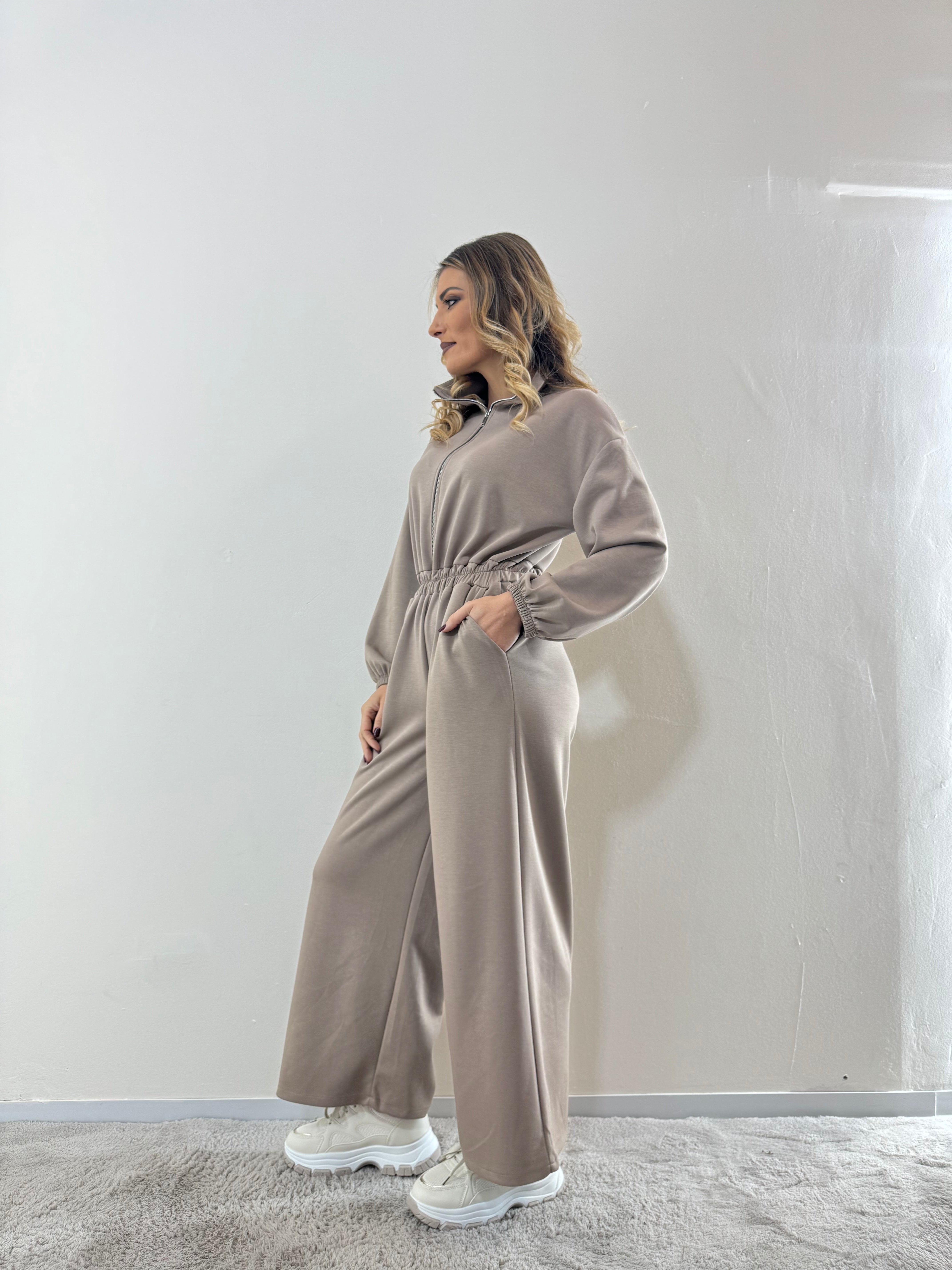 Jumpsuit Soft Touch Tortora