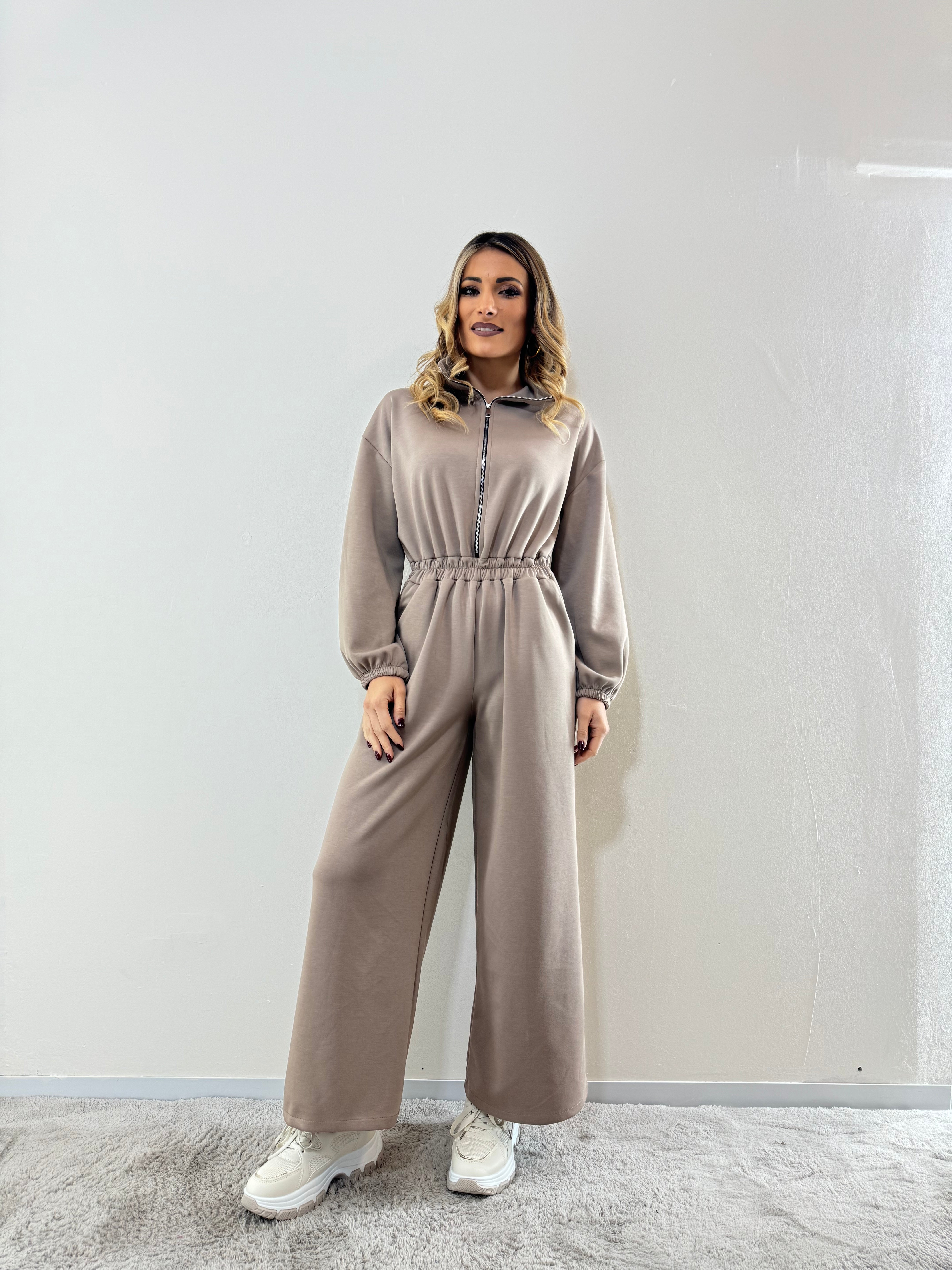 Jumpsuit Soft Touch Tortora