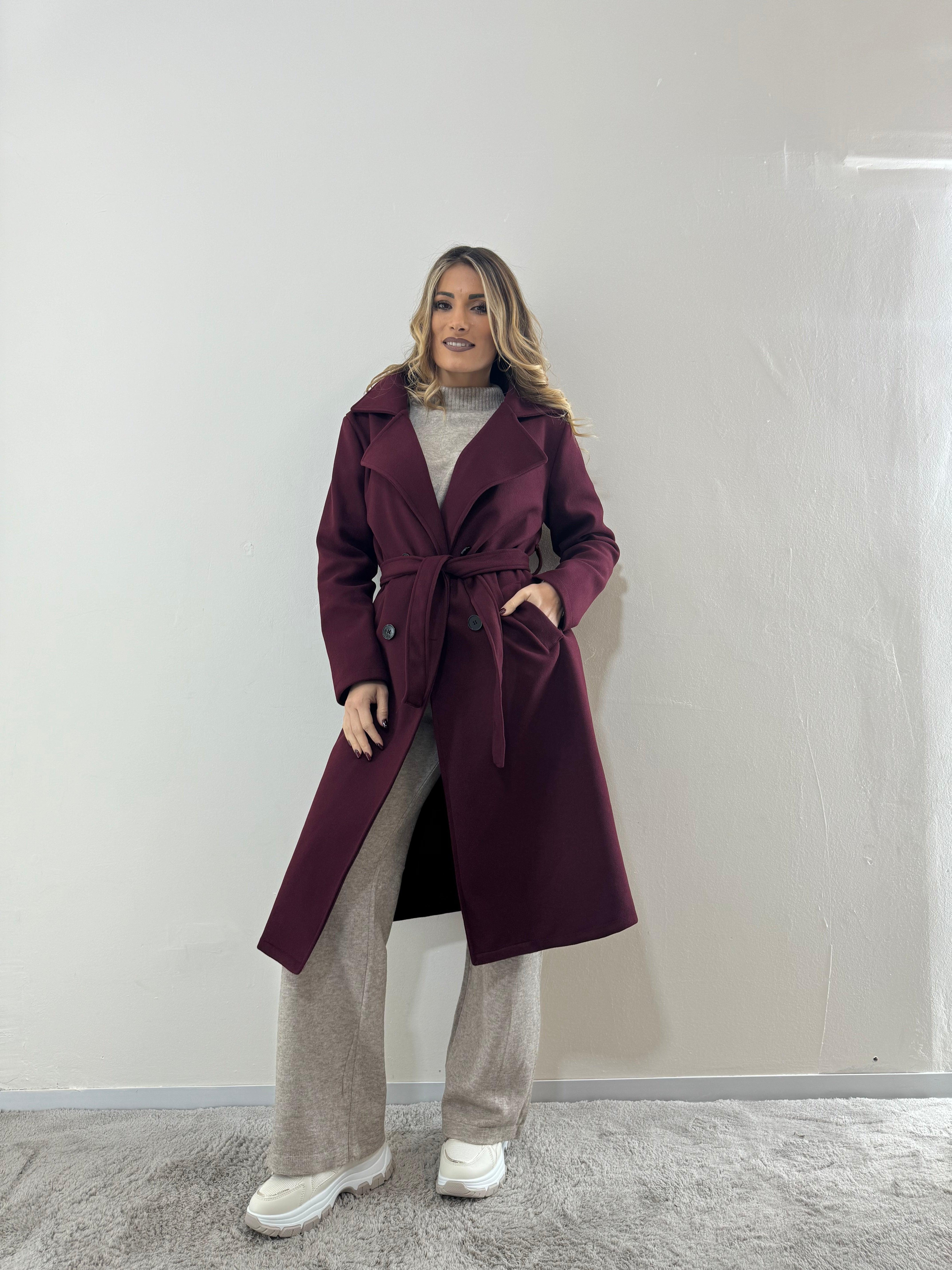 Cappotto Bordeaux