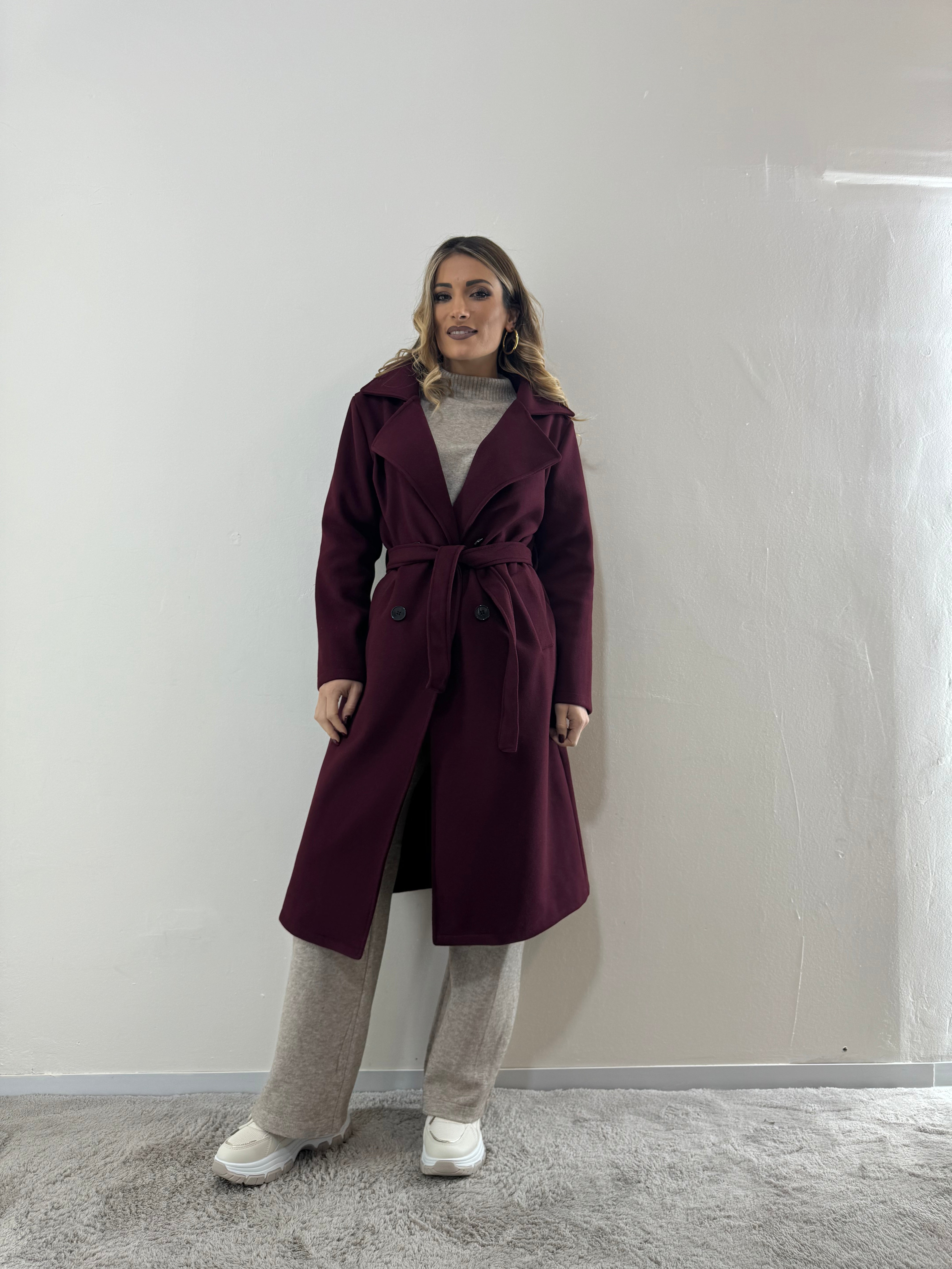 Cappotto Bordeaux