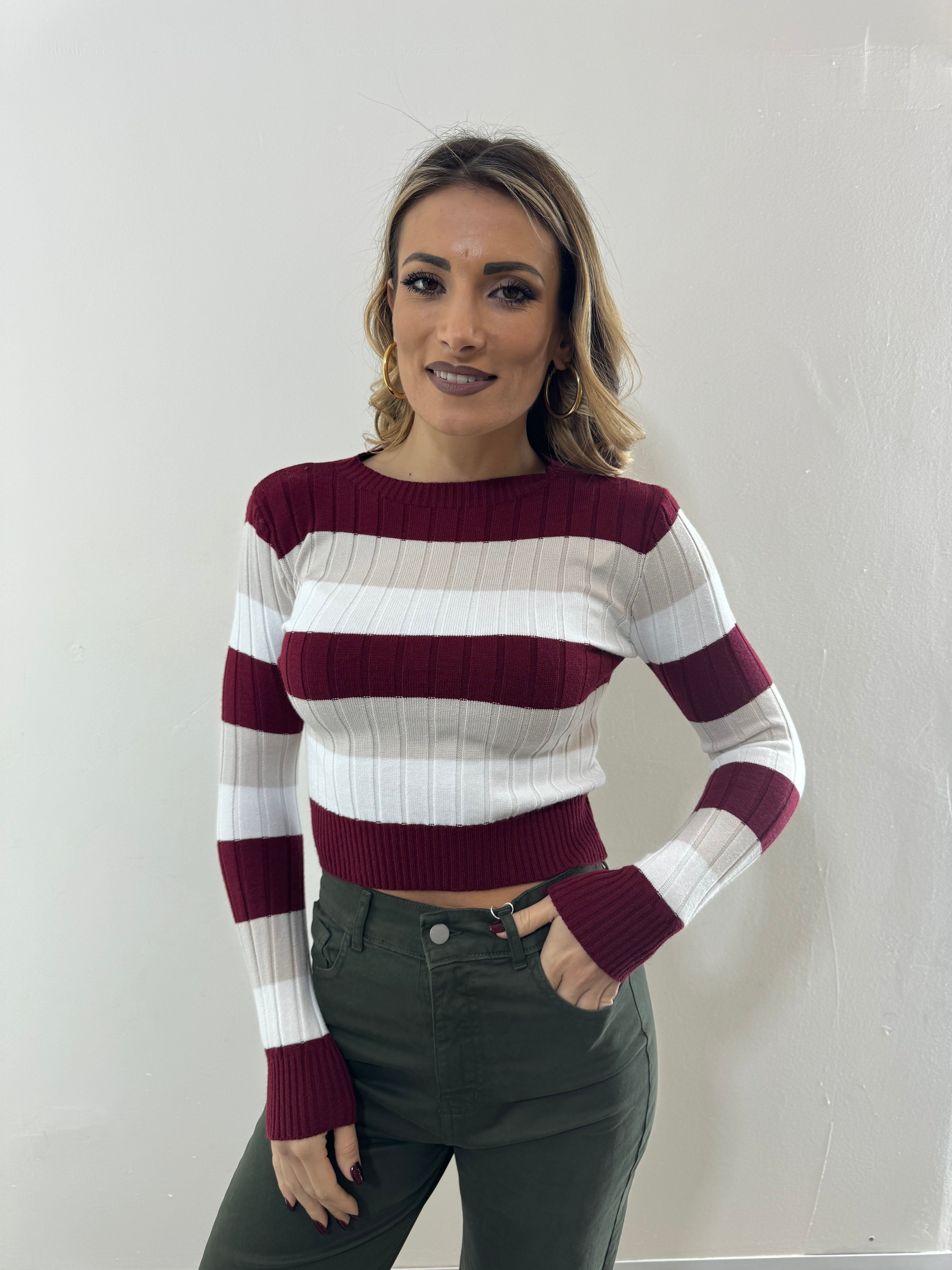 Pull Lana Rasata Amaranto