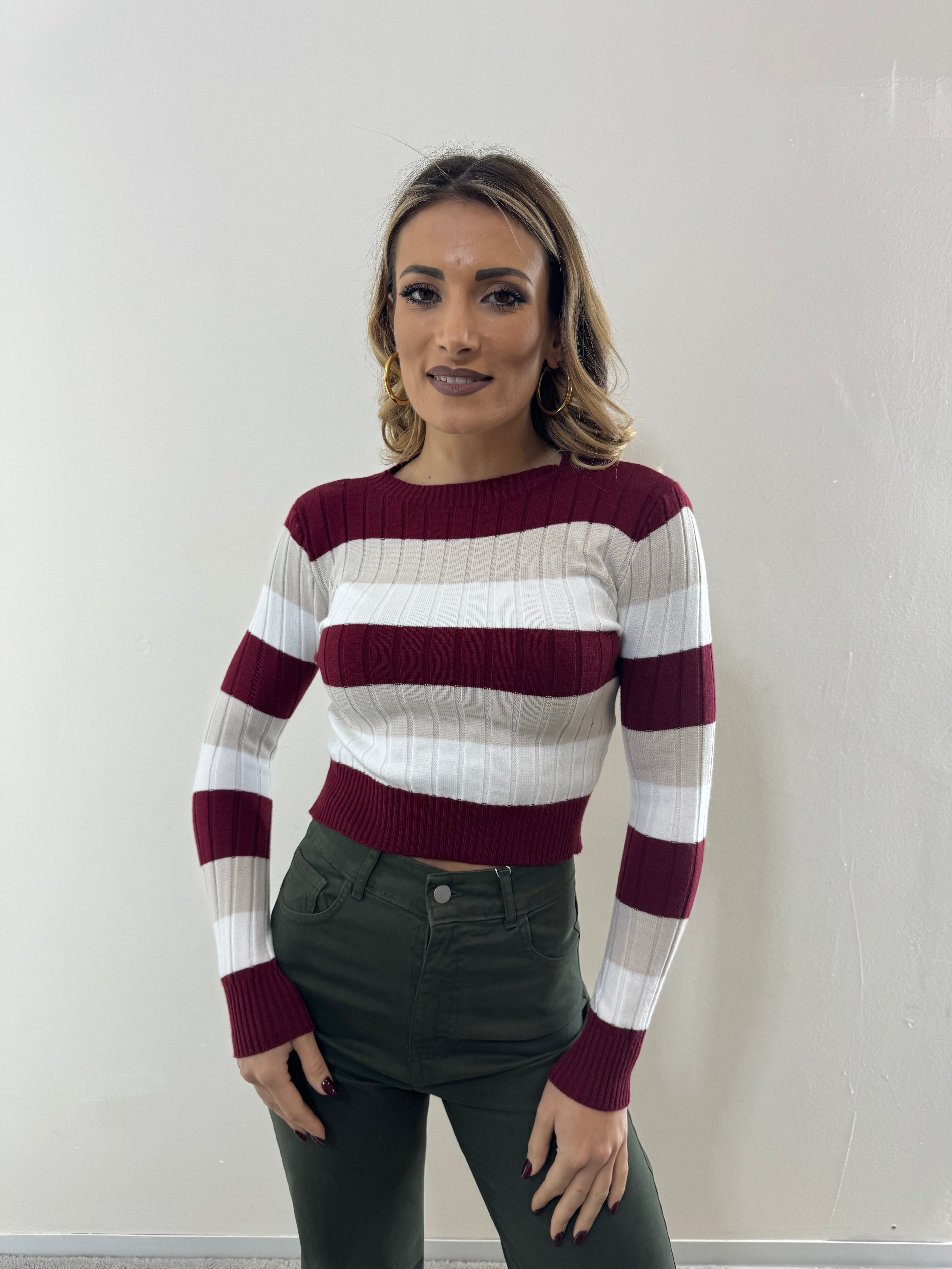 Pull Lana Rasata Amaranto