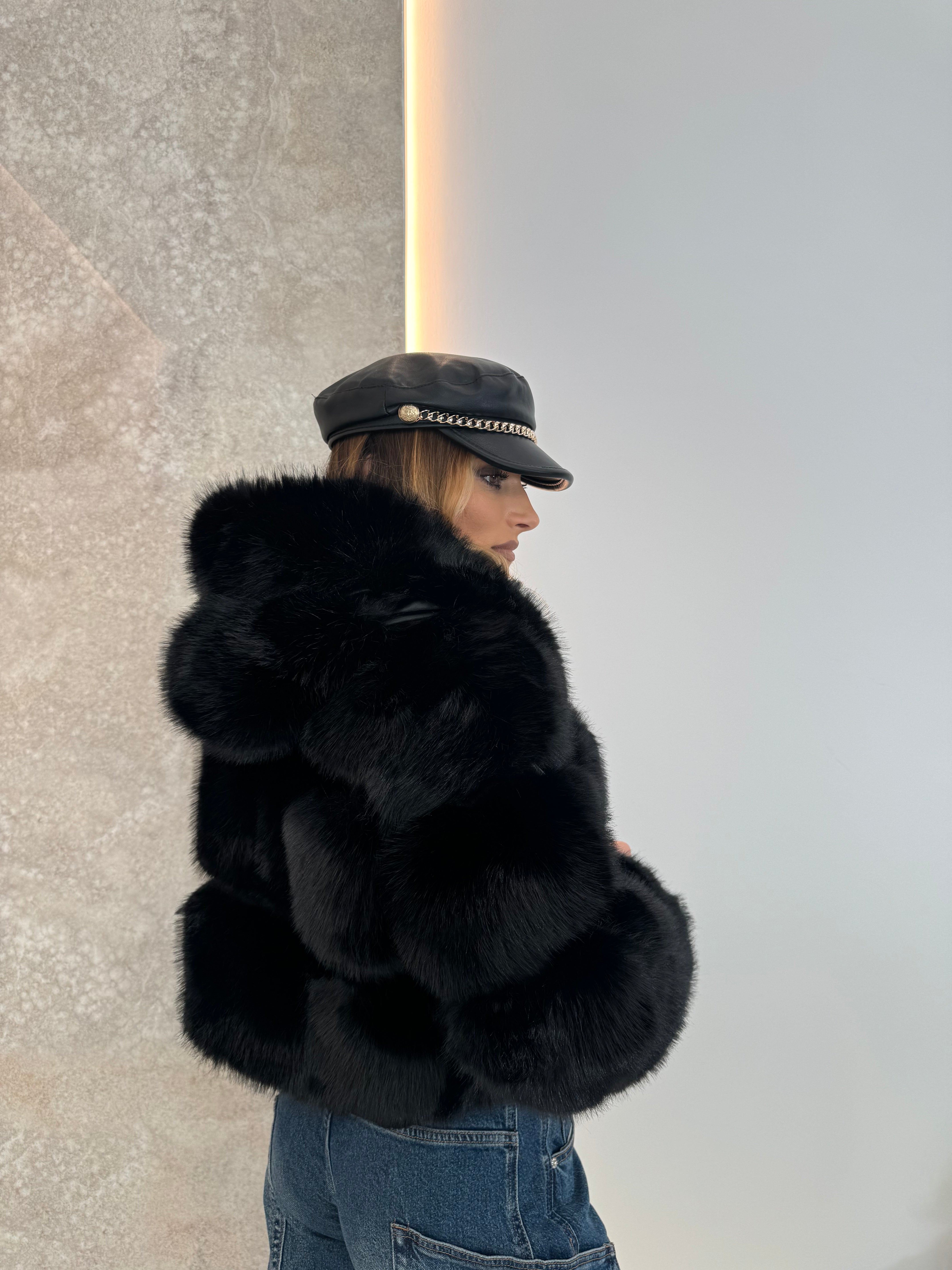 Ecopelliccia Black