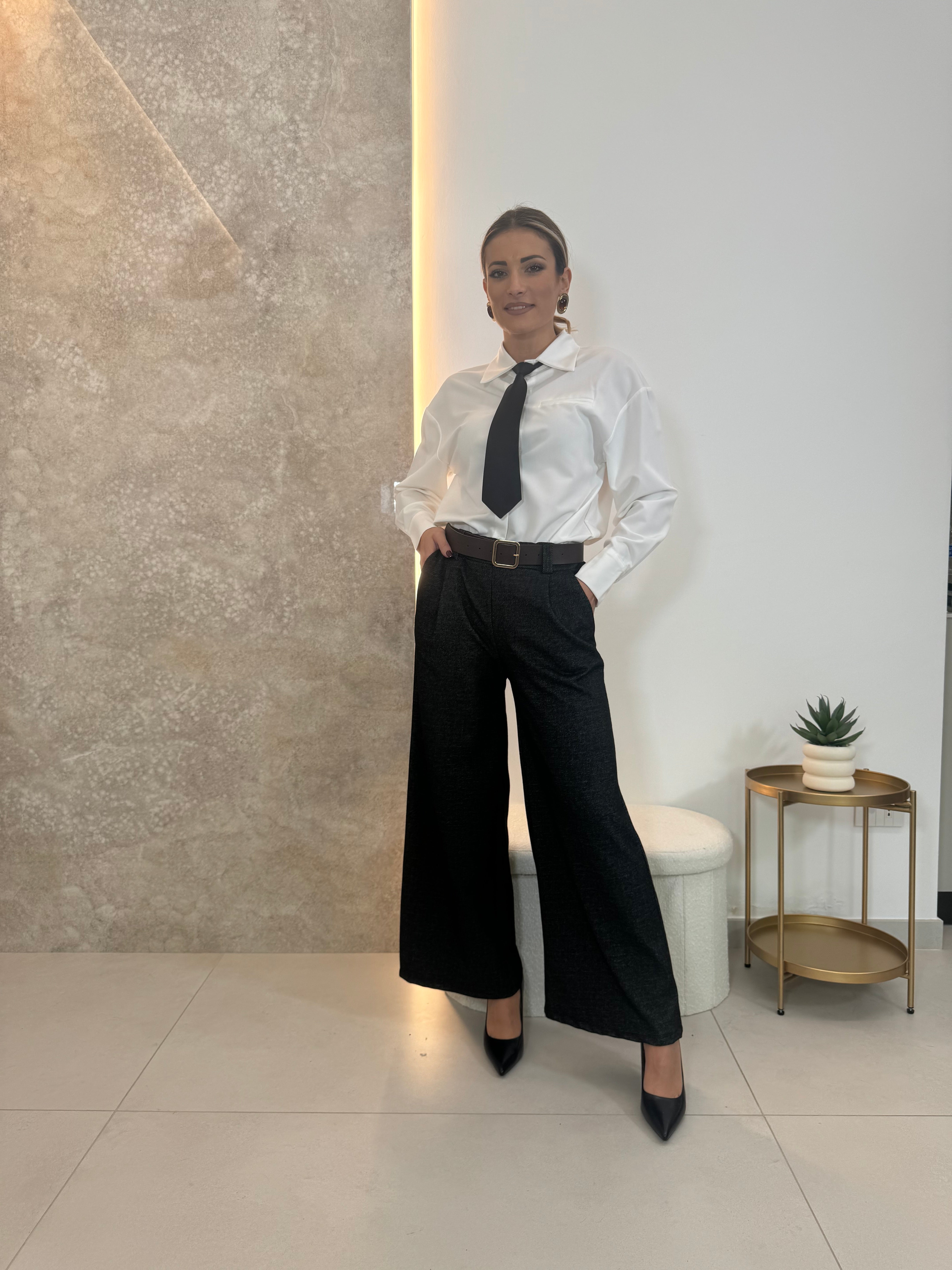 Pantalone Flare Black