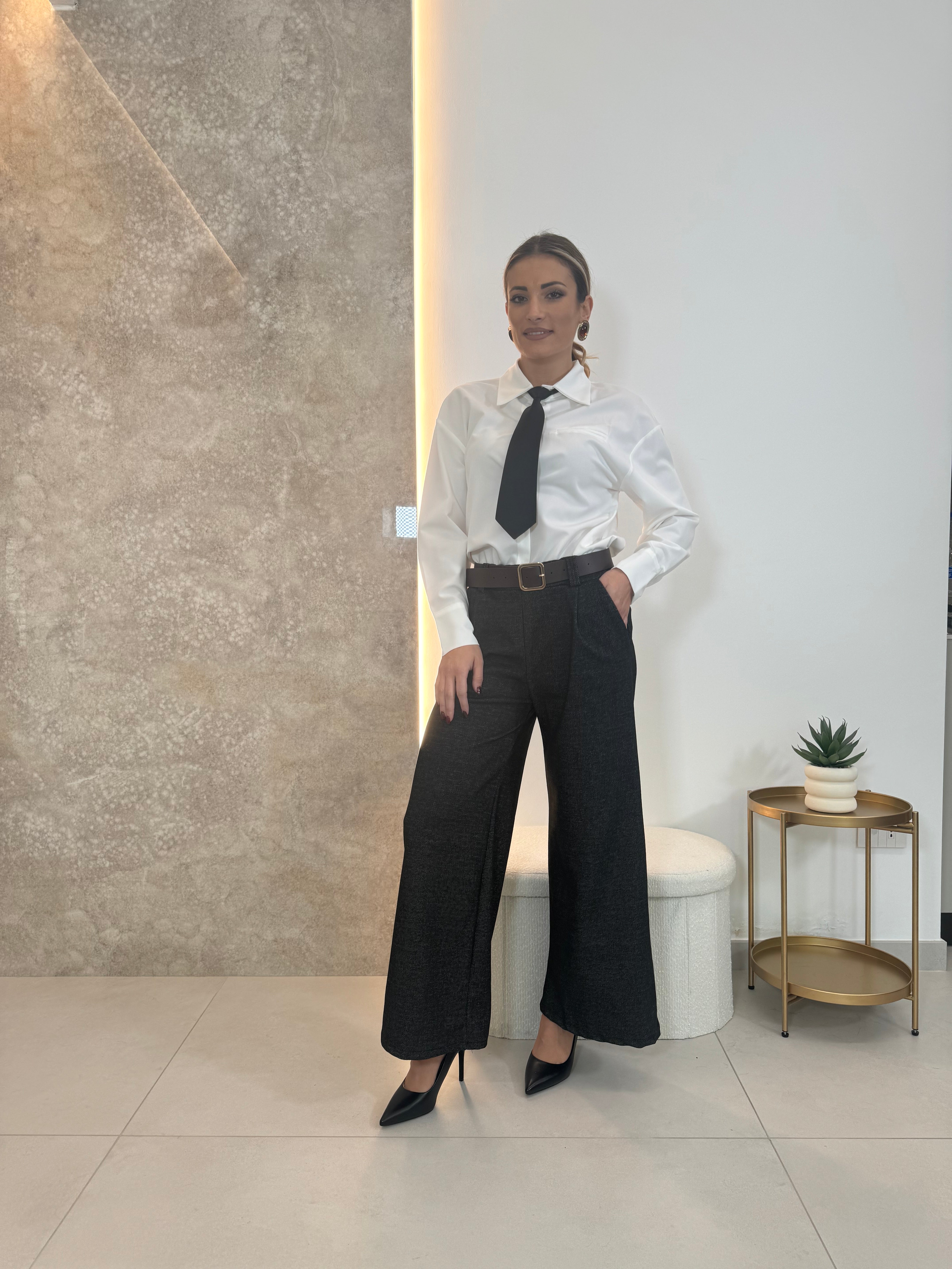 Pantalone Flare Black