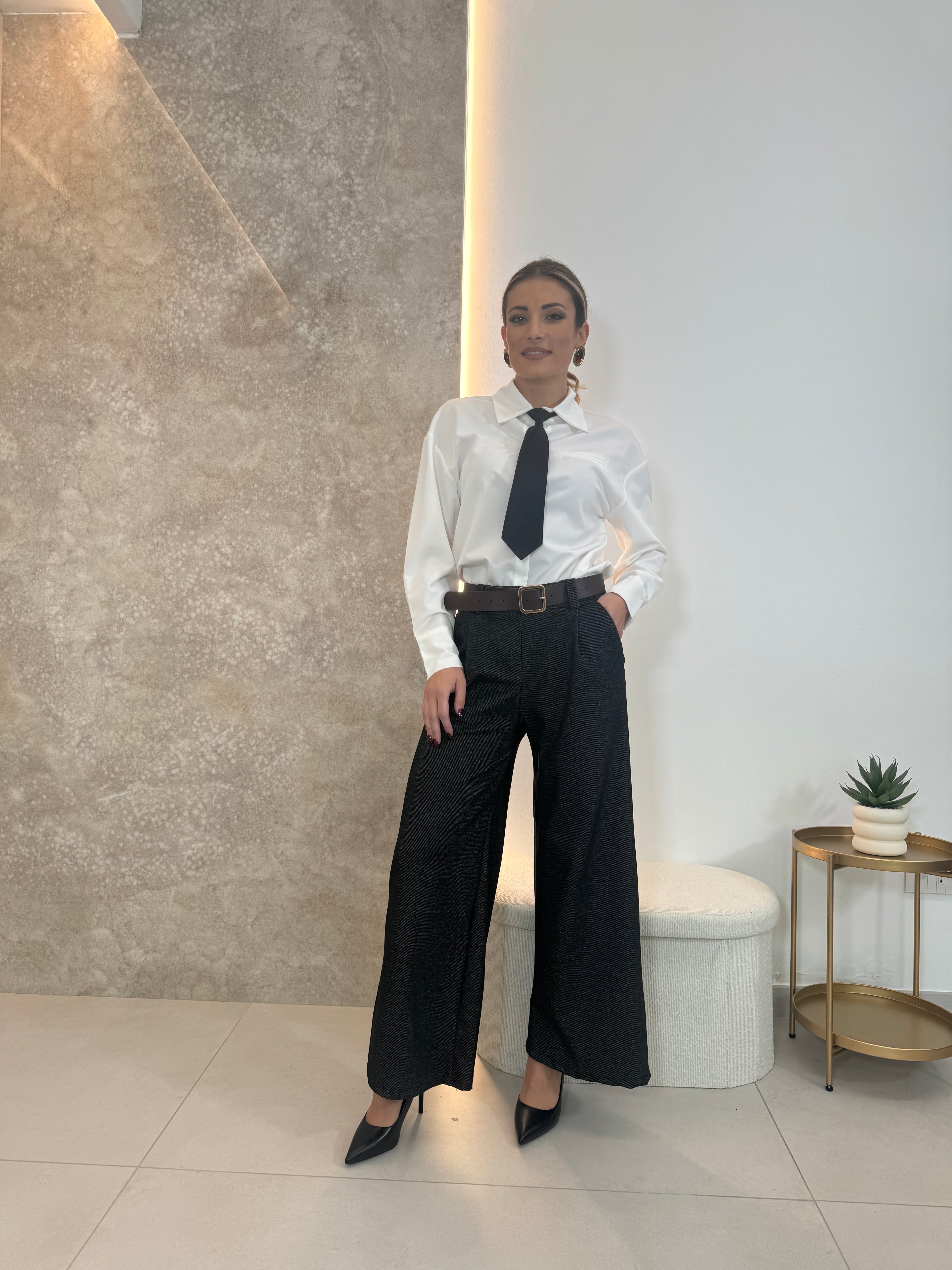 Pantalone Flare Black