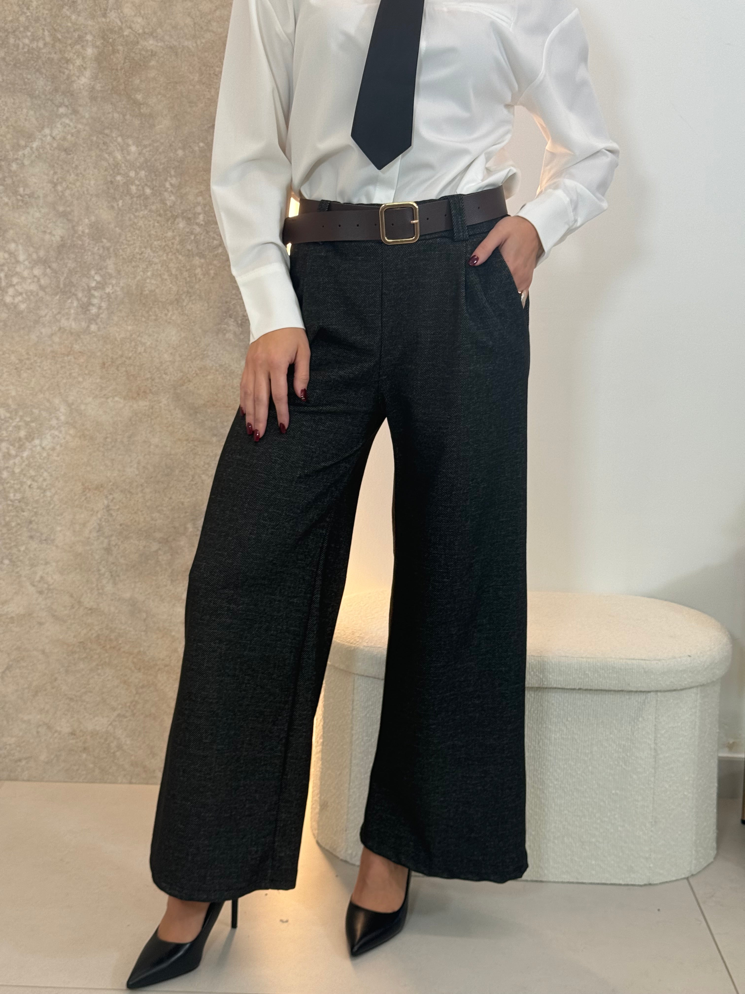 Pantalone Flare Black