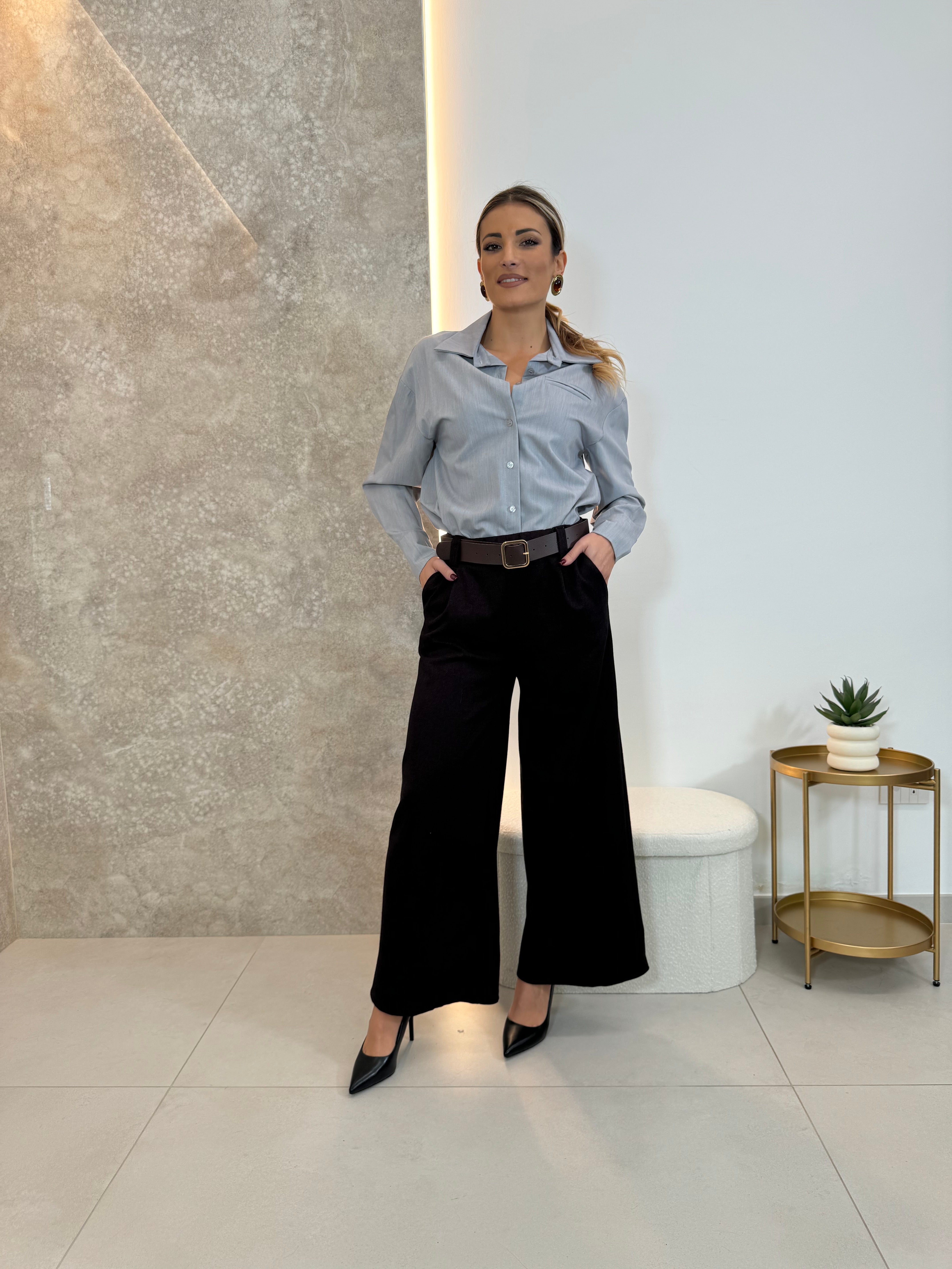Pantalone Flare Cioccolato