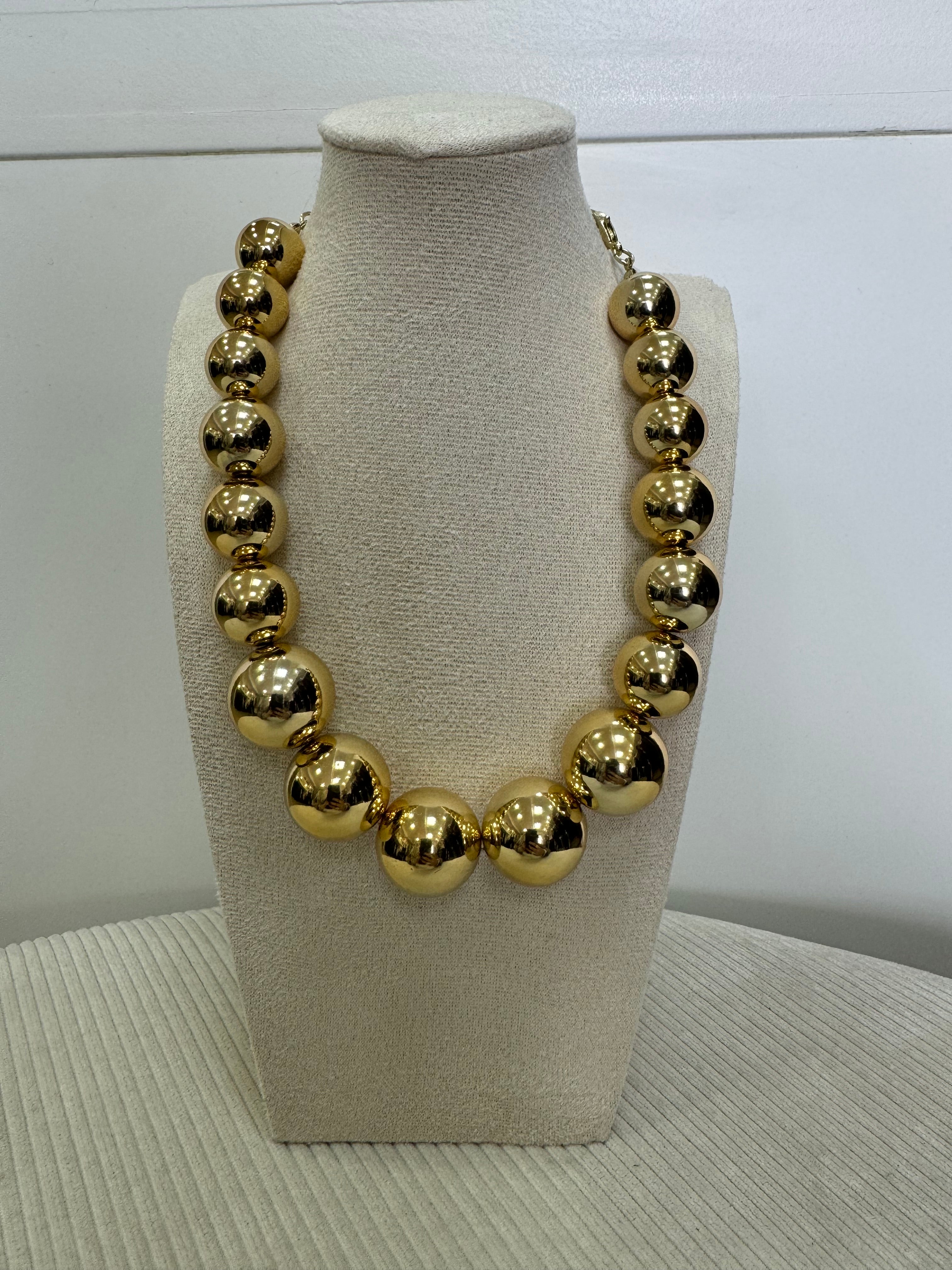 Collana Maxi Sfere Gold