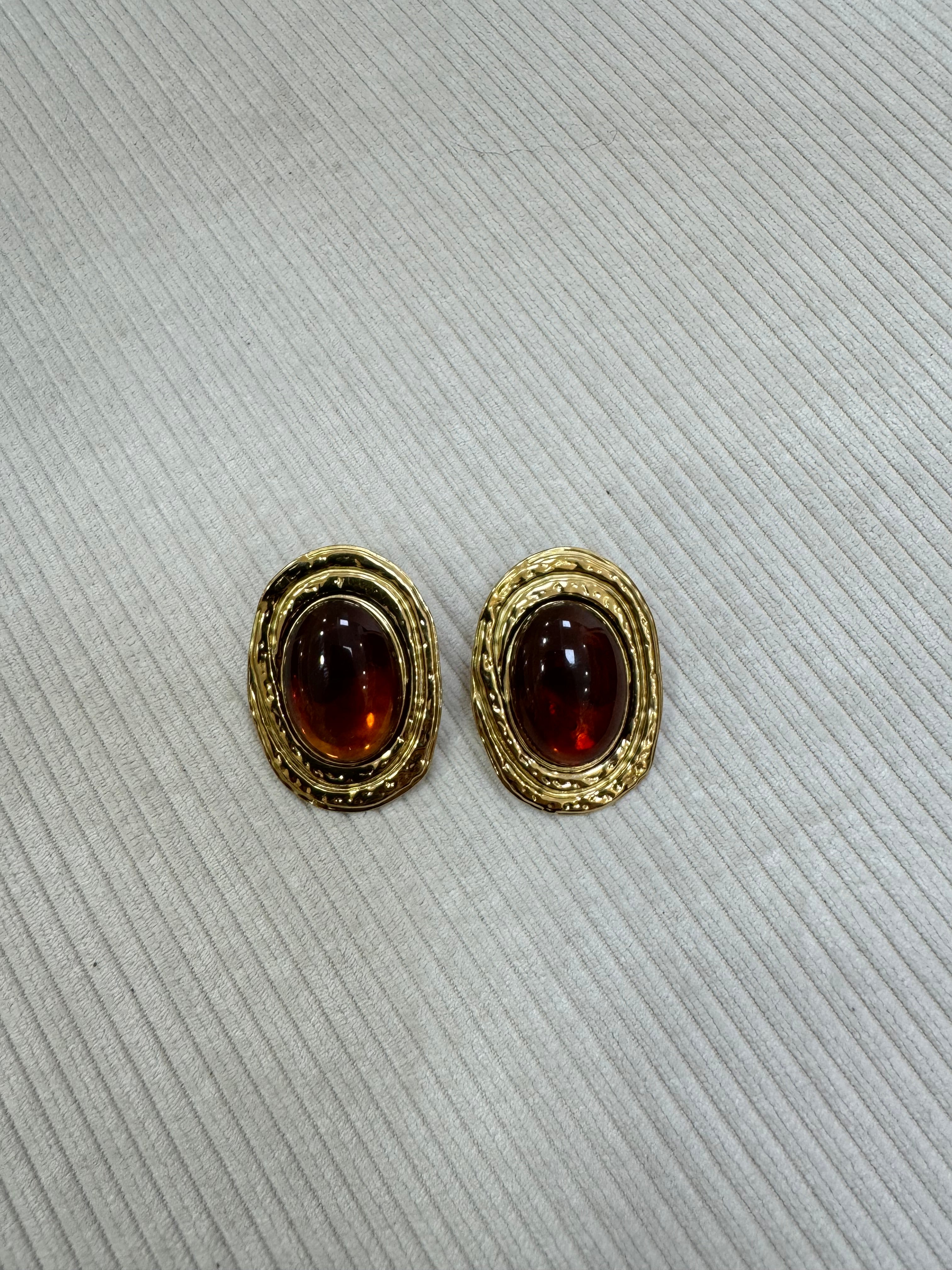 Orecchini Stone Brown
