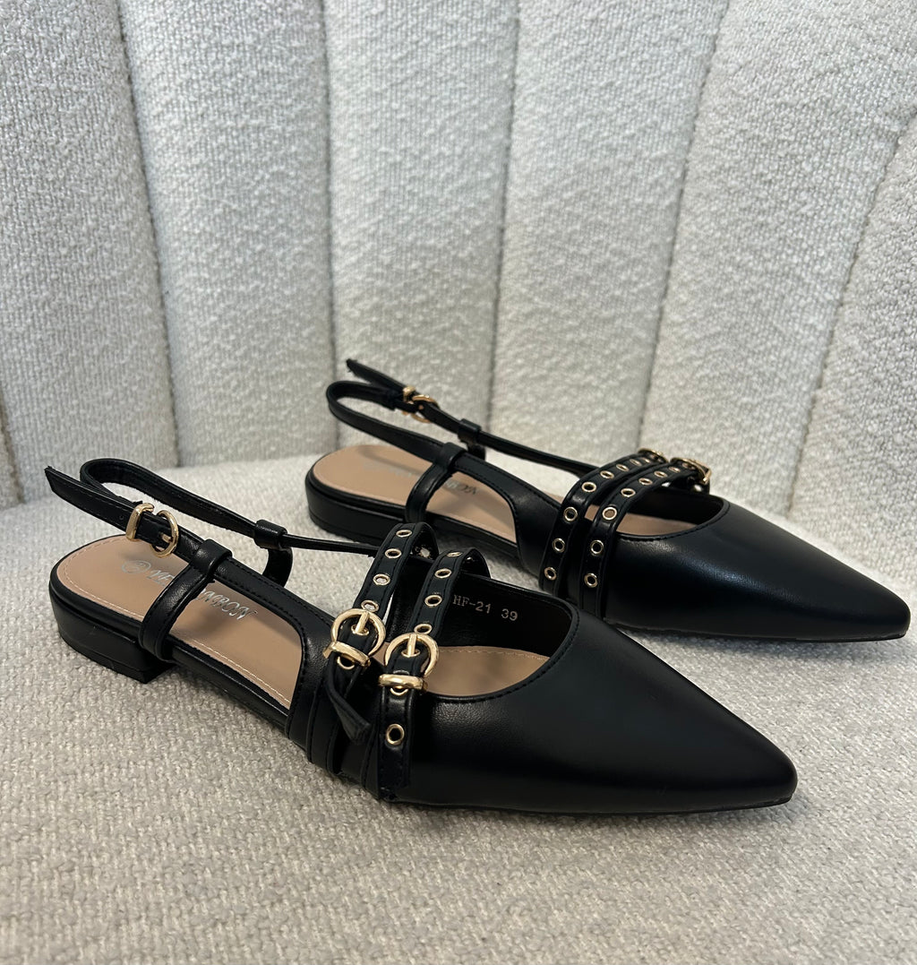 Ballerina Slingback Black