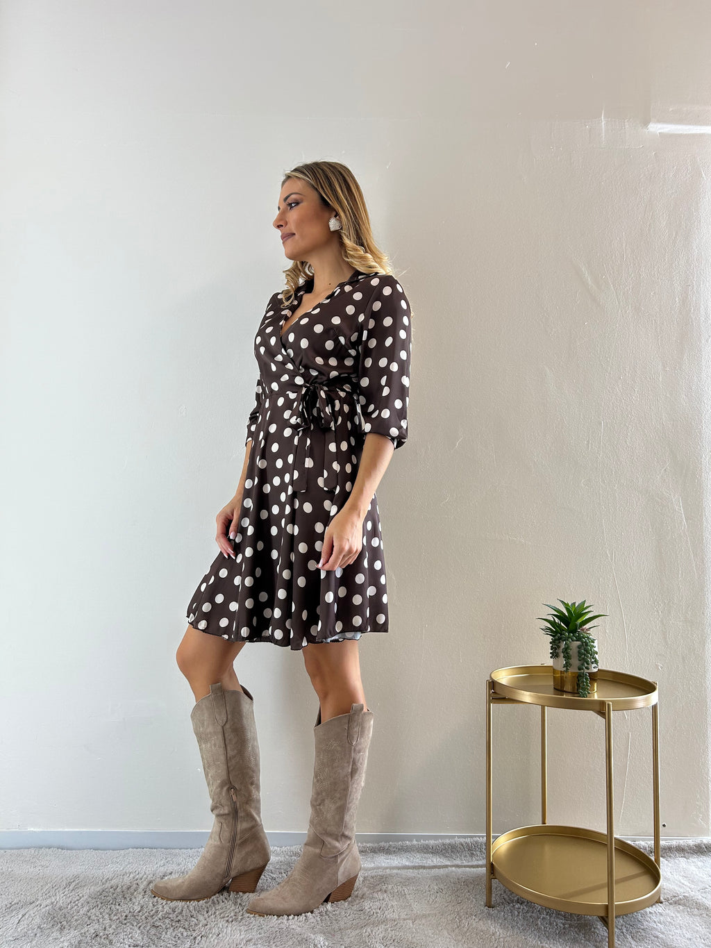 Mini Dress Pois Cioccolato
