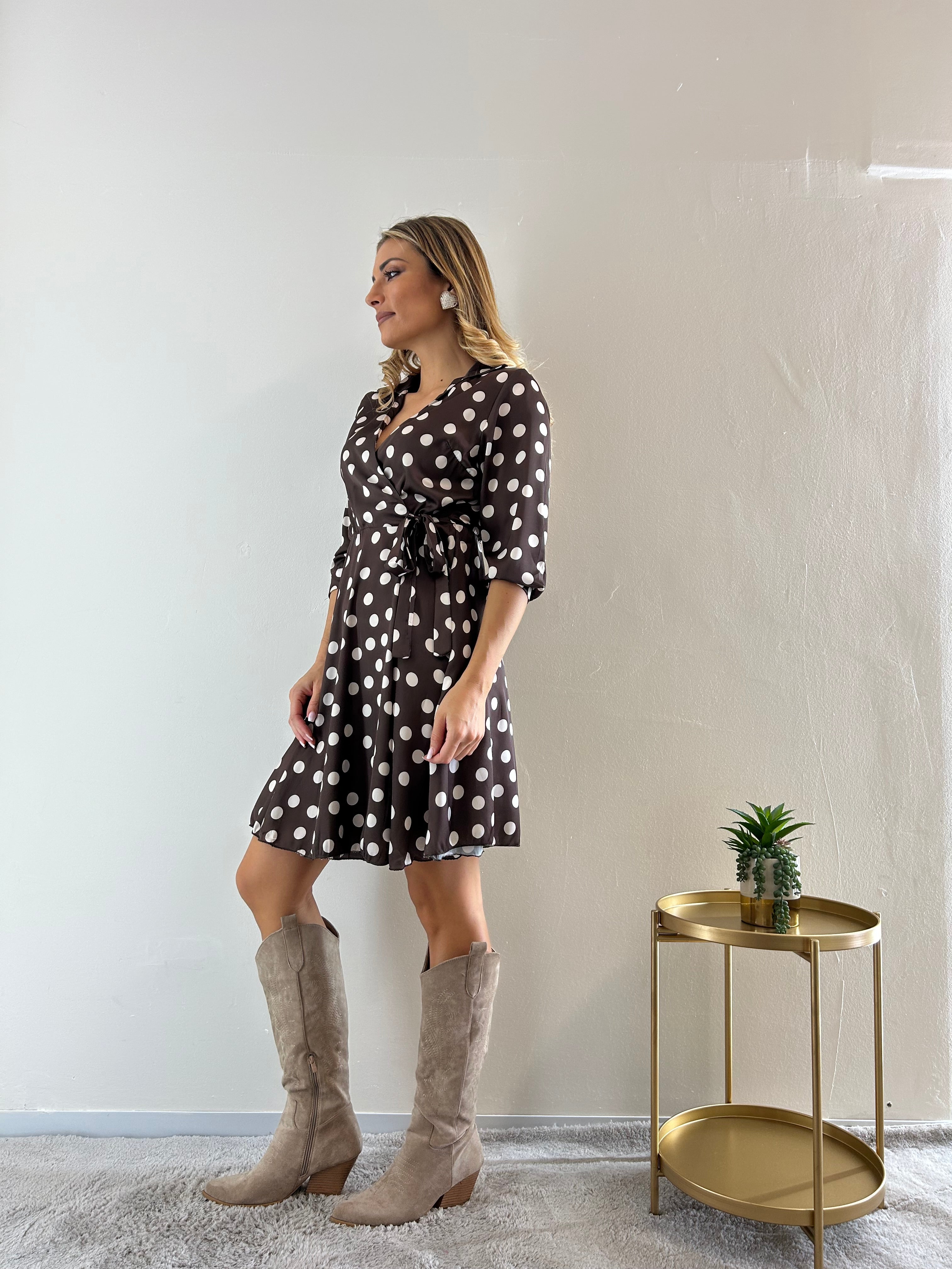 Mini Dress Pois Cioccolato