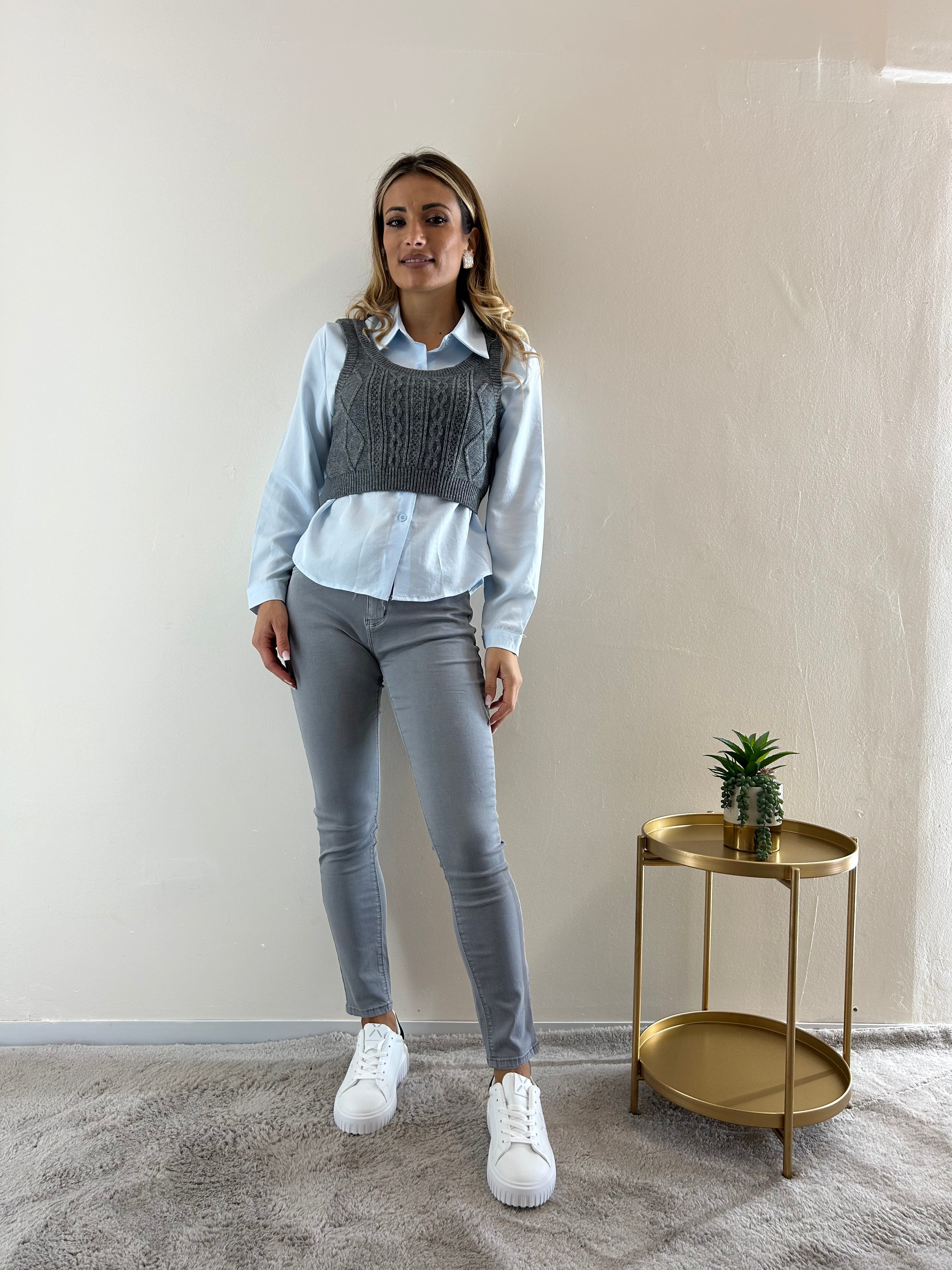 Denim Push-Up Grey