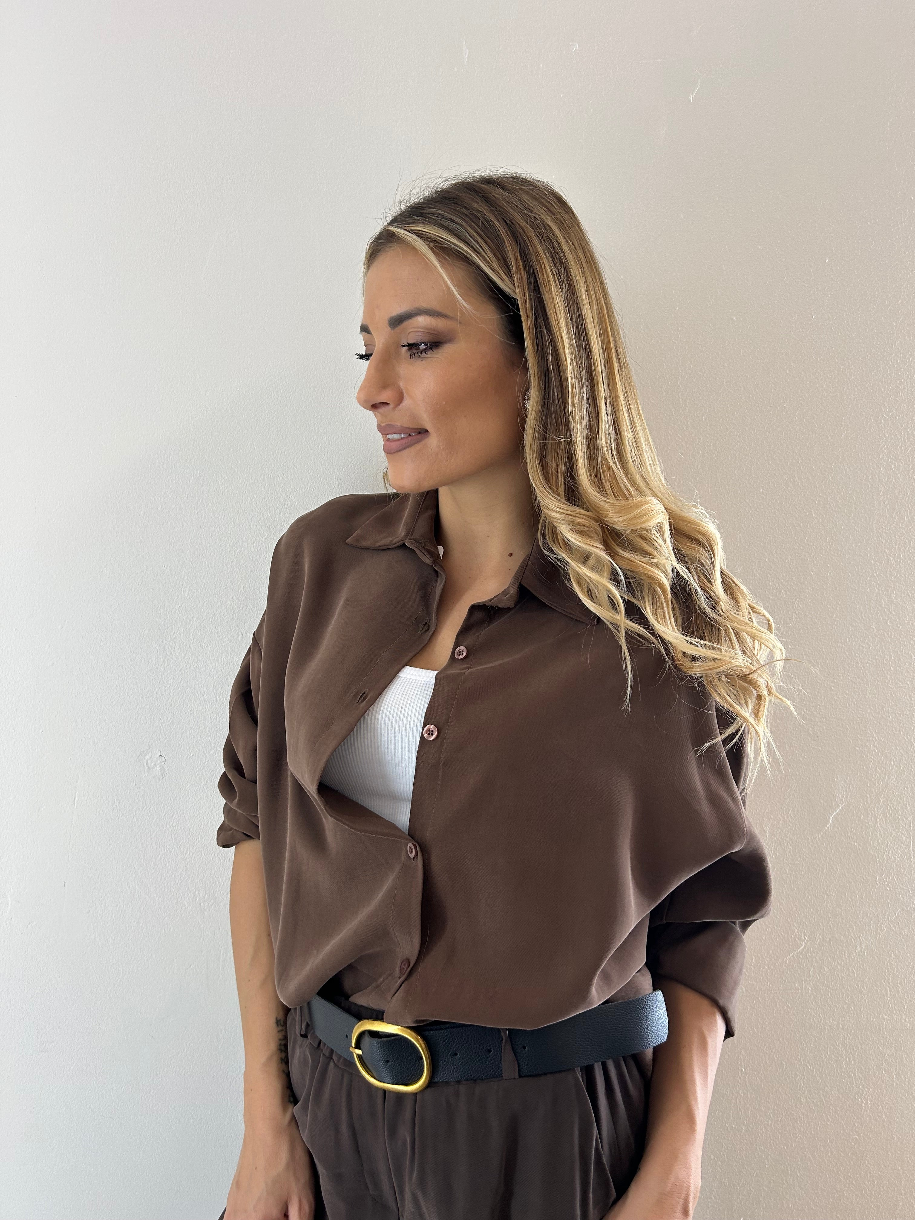 Camicia Over Cioccolato