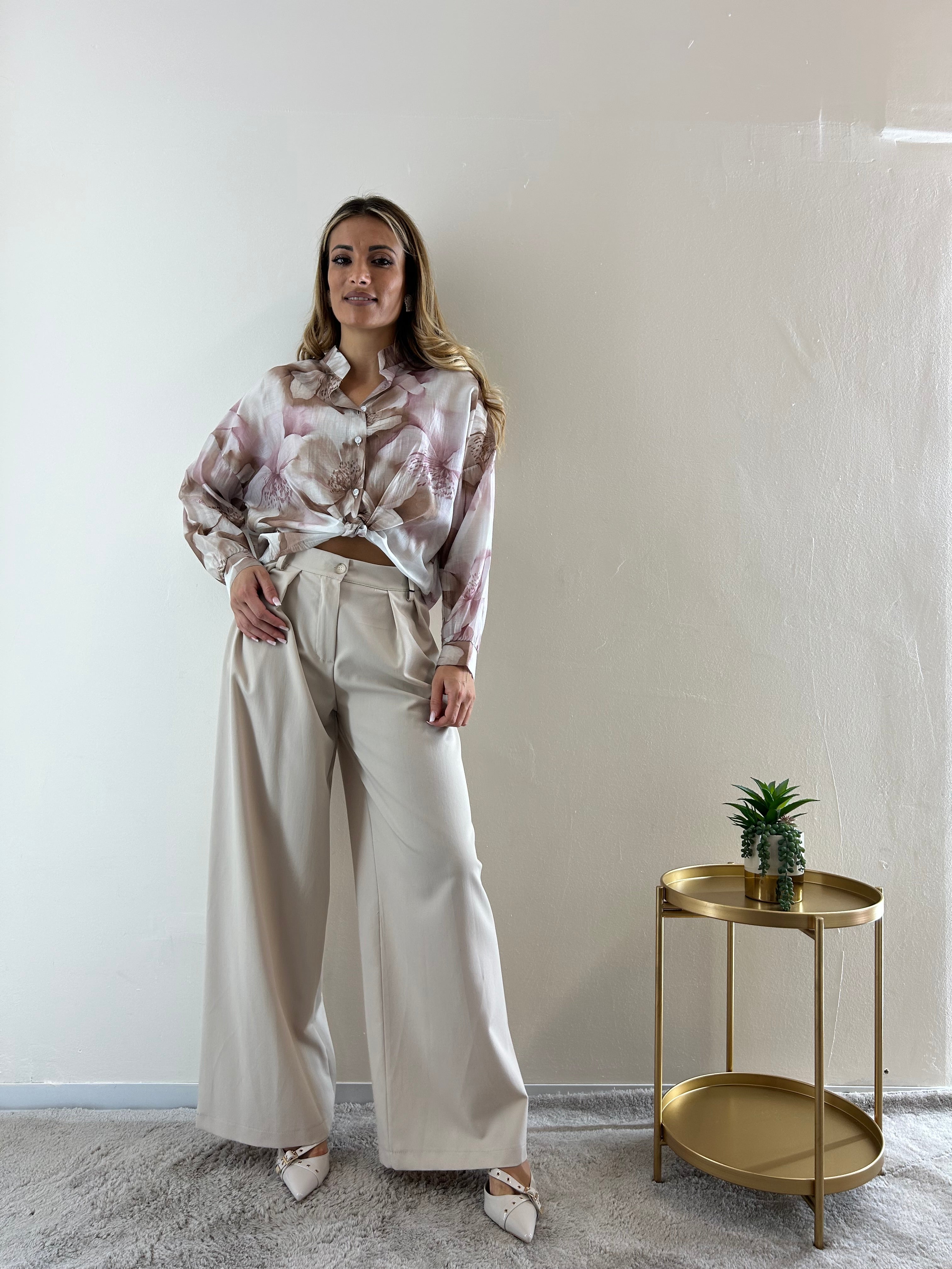 Pantalone Palazzo Beige